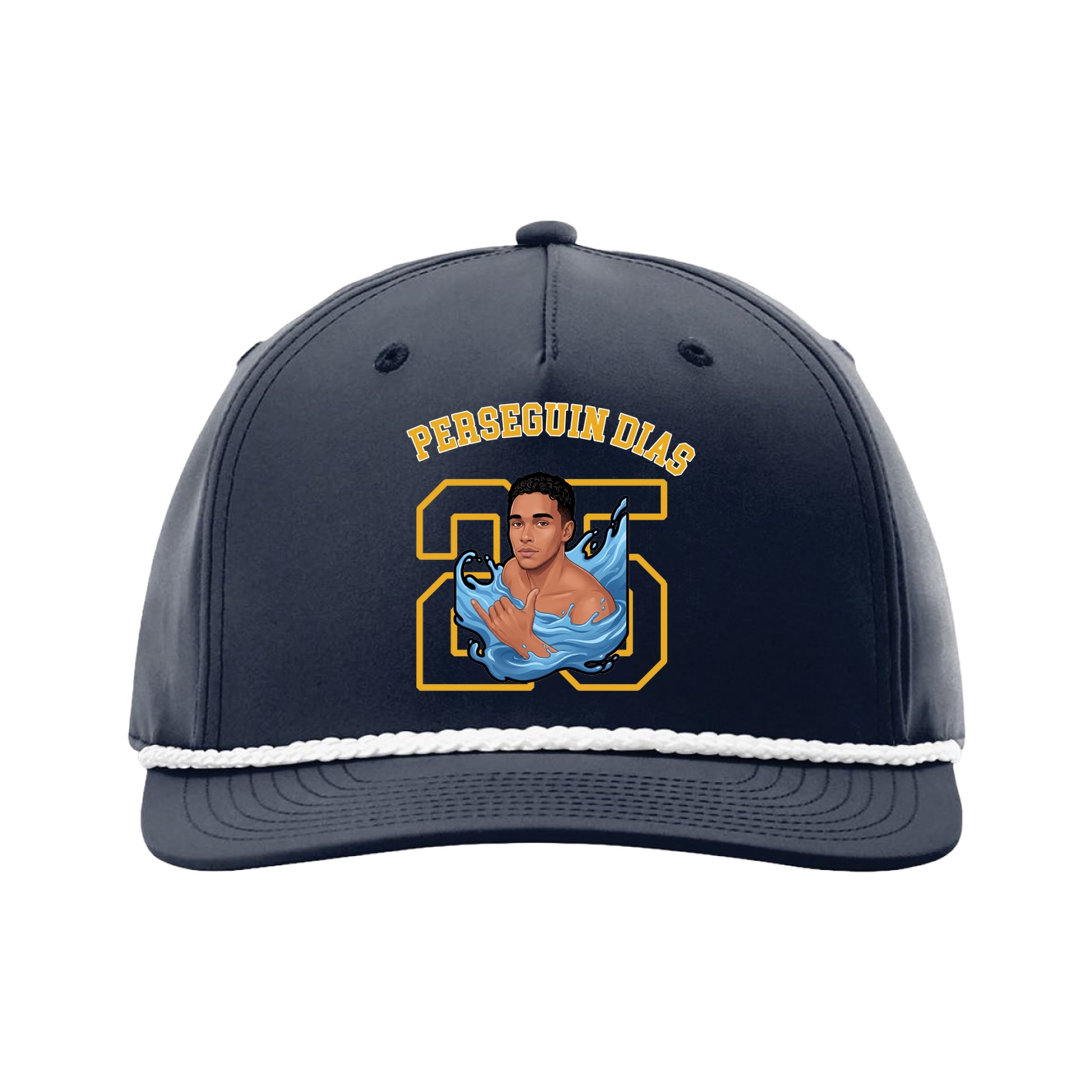 Five-Panel Classic Rope Cap — Shirsey Arch in Navy