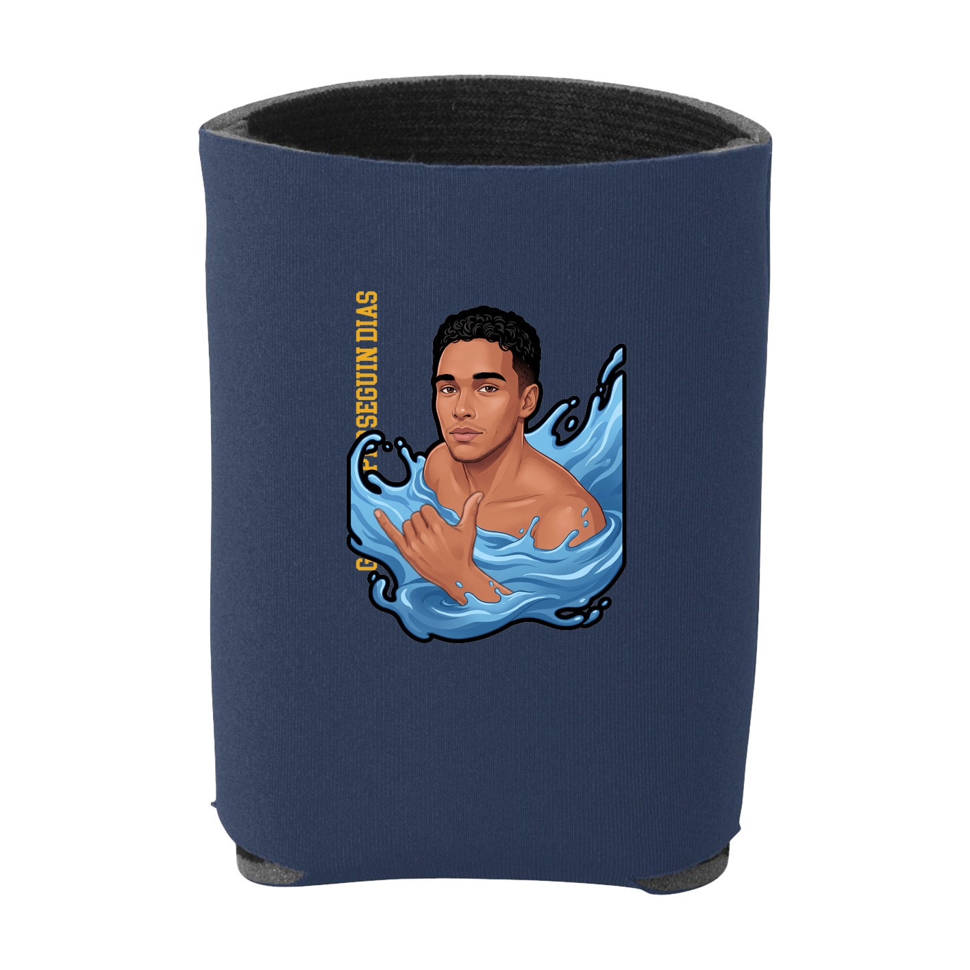 Can Holder — Name Vertical in Navy