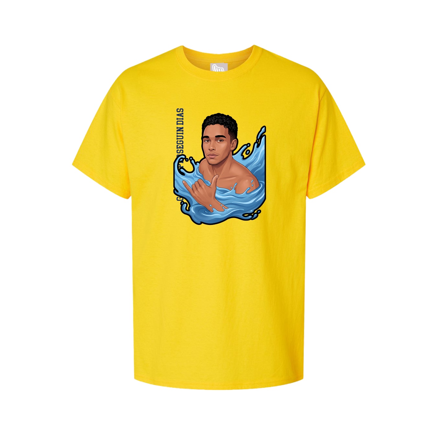 Tee — Name Vertical in Gold