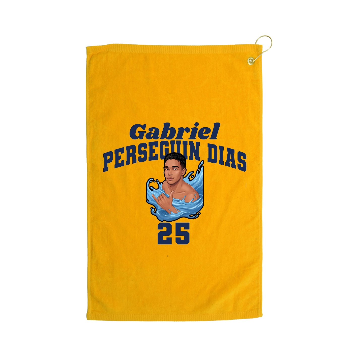 Golf Towel — Signature Arch in Gold
