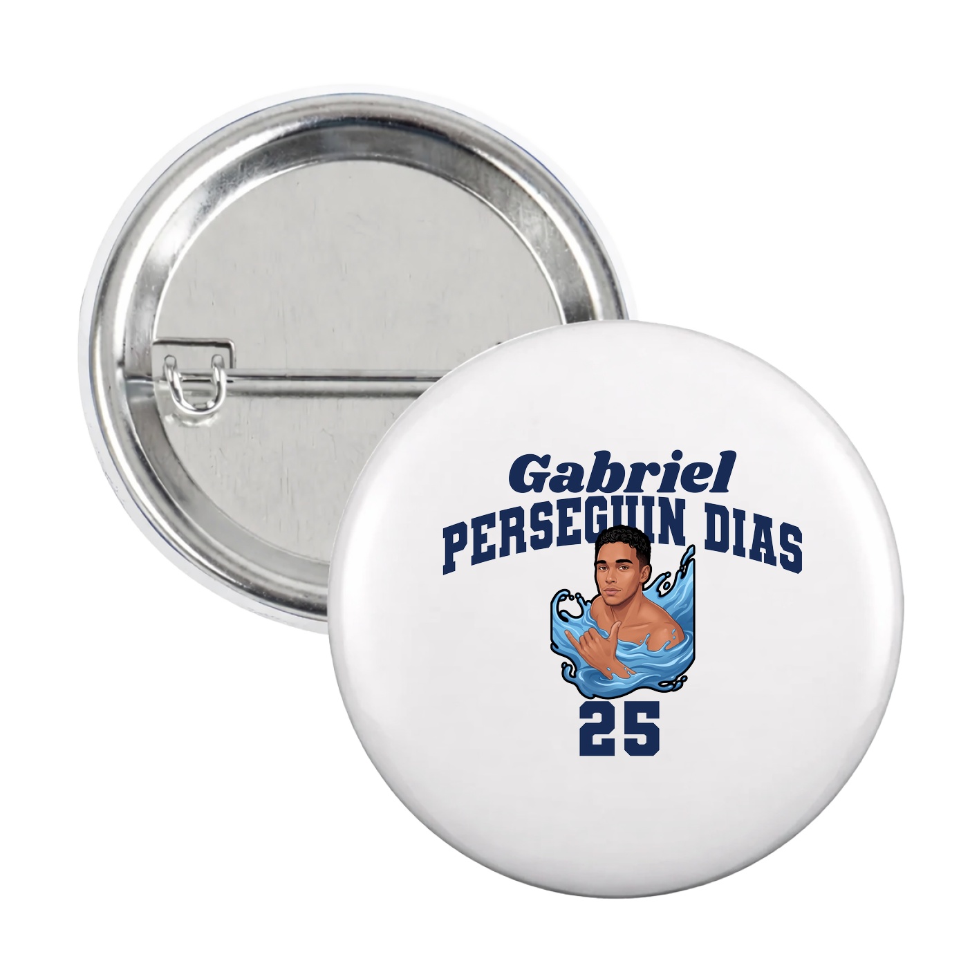 Game Day Button — Signature Arch in White