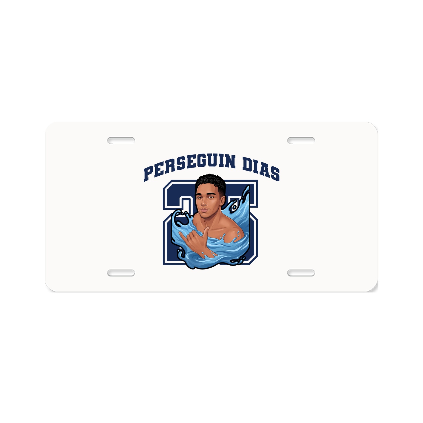 License Plate — Number in Classic