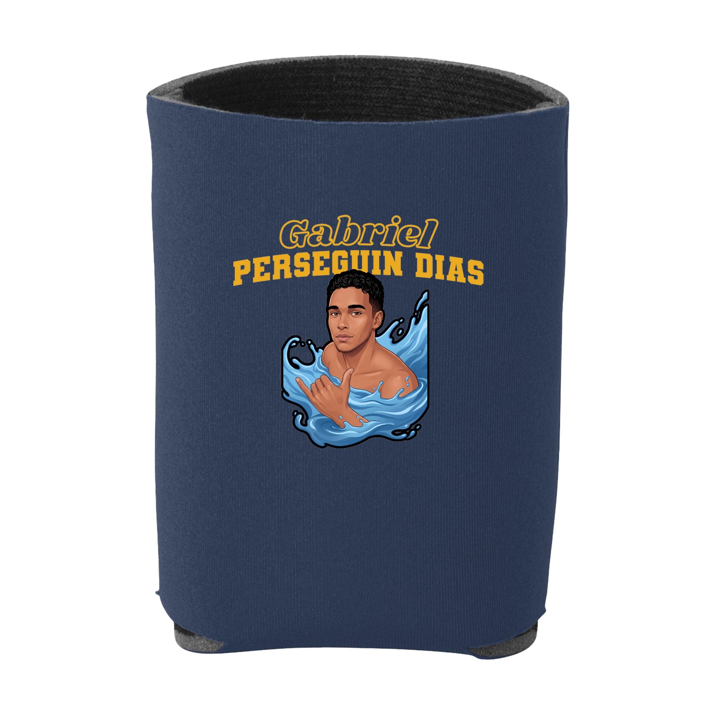 Can Holder — Name Arch in Navy