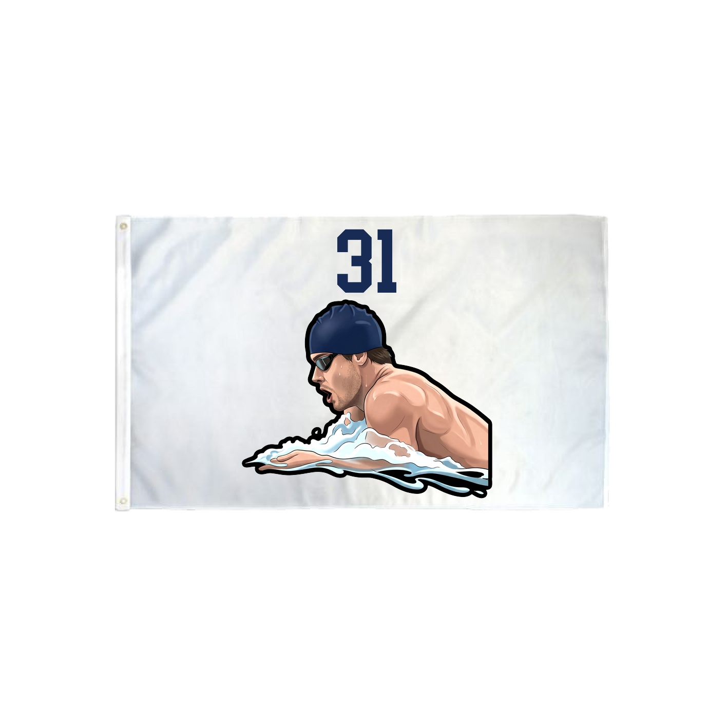3x5 Flag — Number Top in Classic