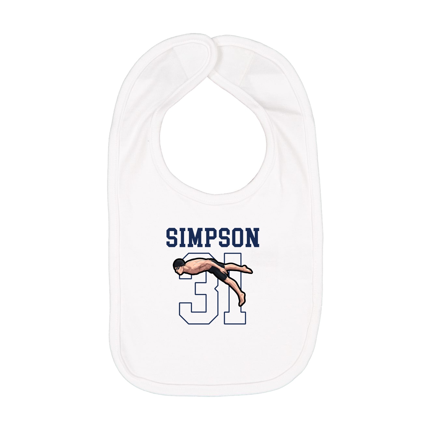 Infant Bib — Shirsey in White