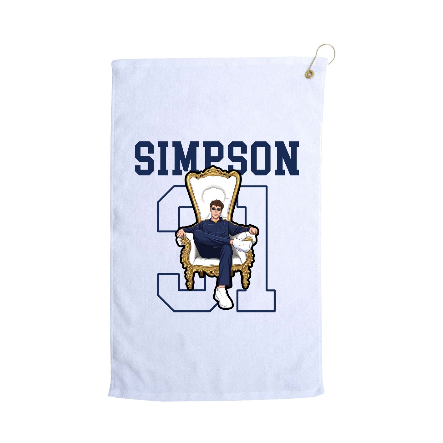 Golf Towel — Shirsey in White