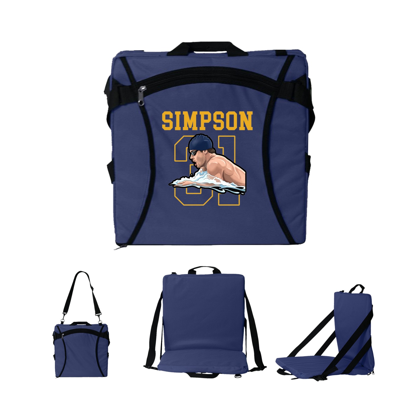 Folding Stadium Seat — Shirsey in Navy