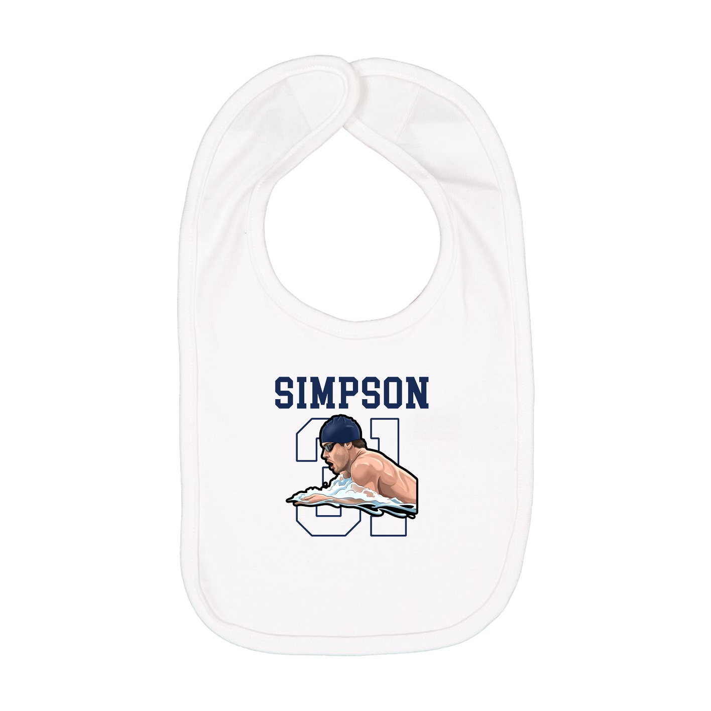 Infant Bib — Shirsey in White