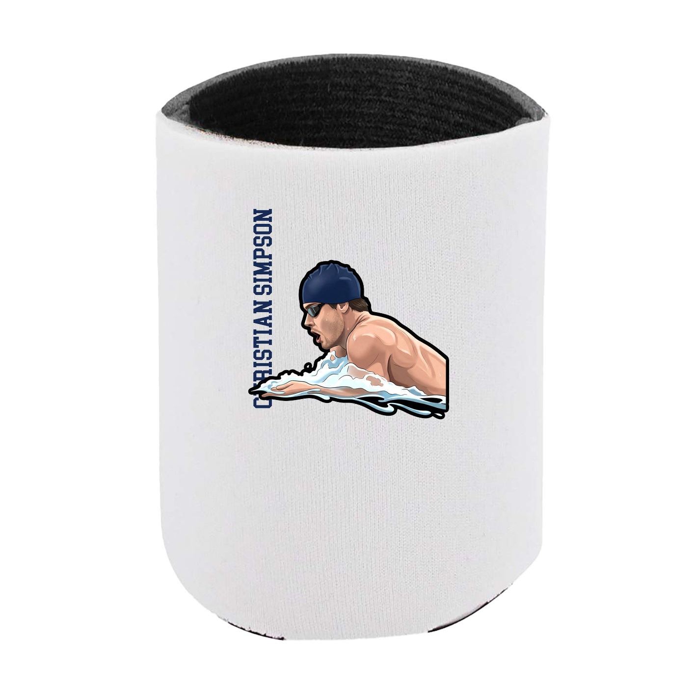 Can Holder — Name Vertical in White