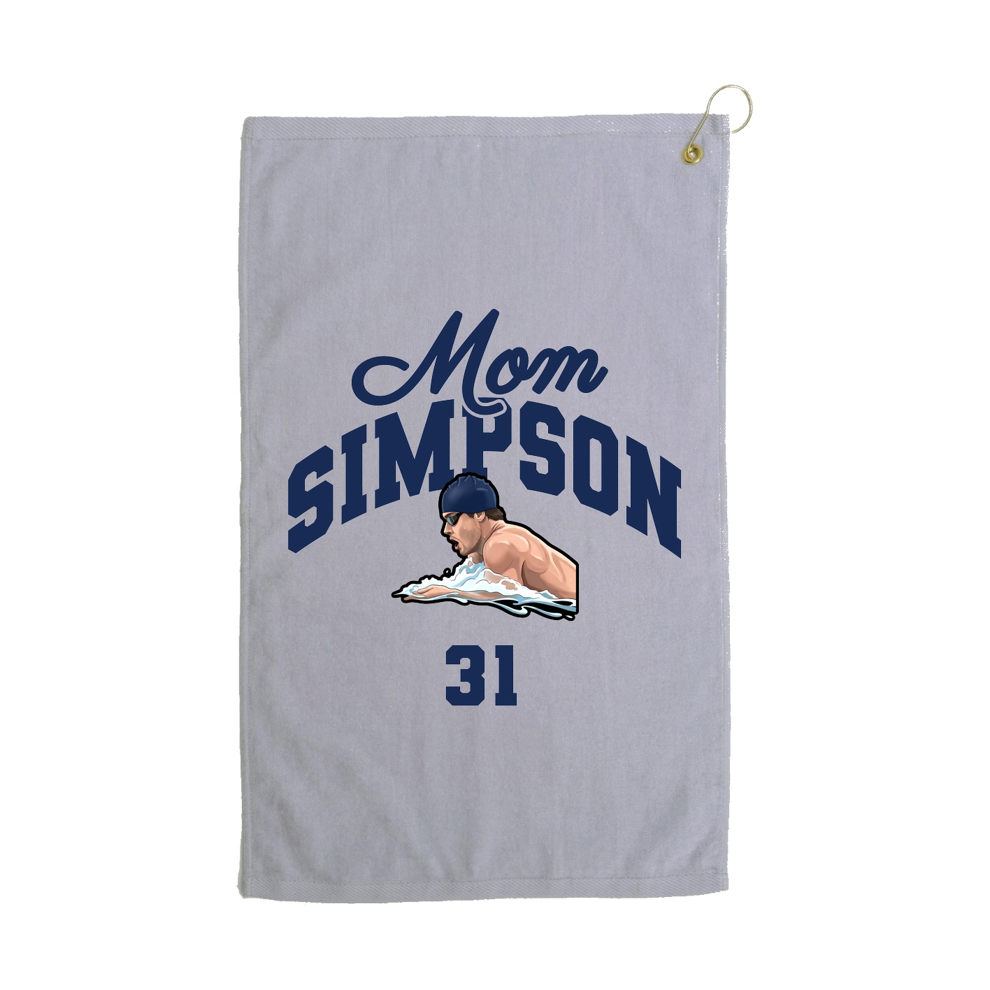Golf Towel — Mothers Day Arch in Grey