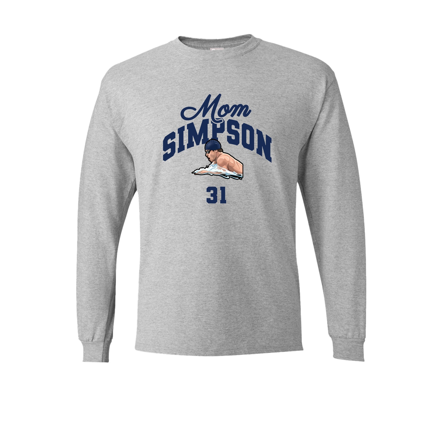 Long Sleeve Tee — Mothers Day Arch in Grey