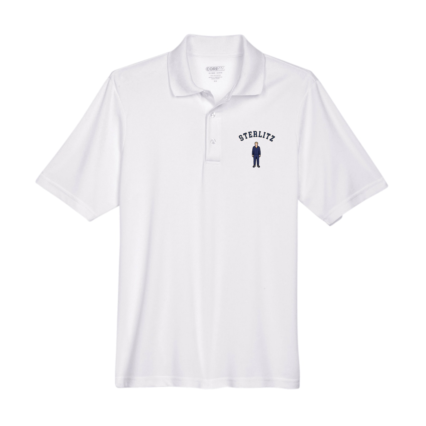 Performance Polo — Shirsey Arch in White