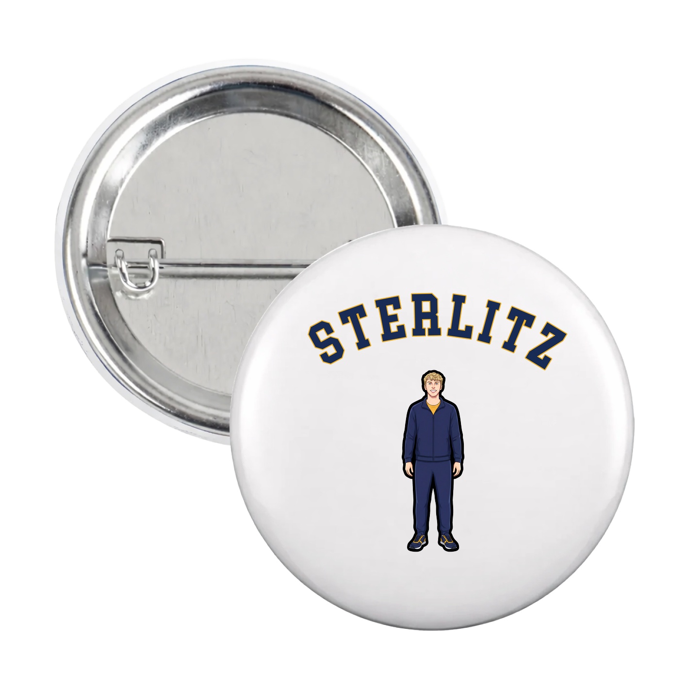 Game Day Button — Shirsey Arch in White