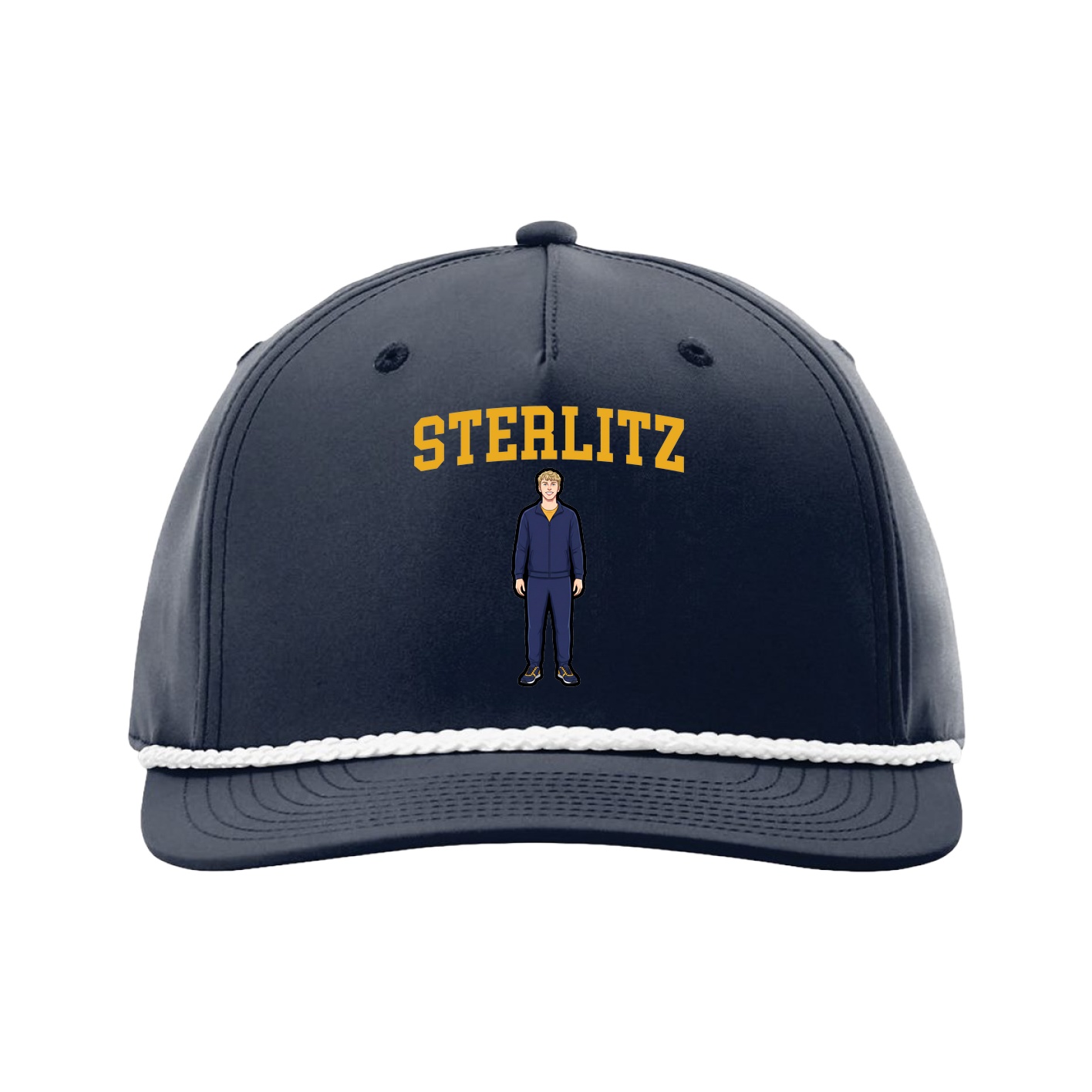 Five-Panel Classic Rope Cap — Shirsey in Navy