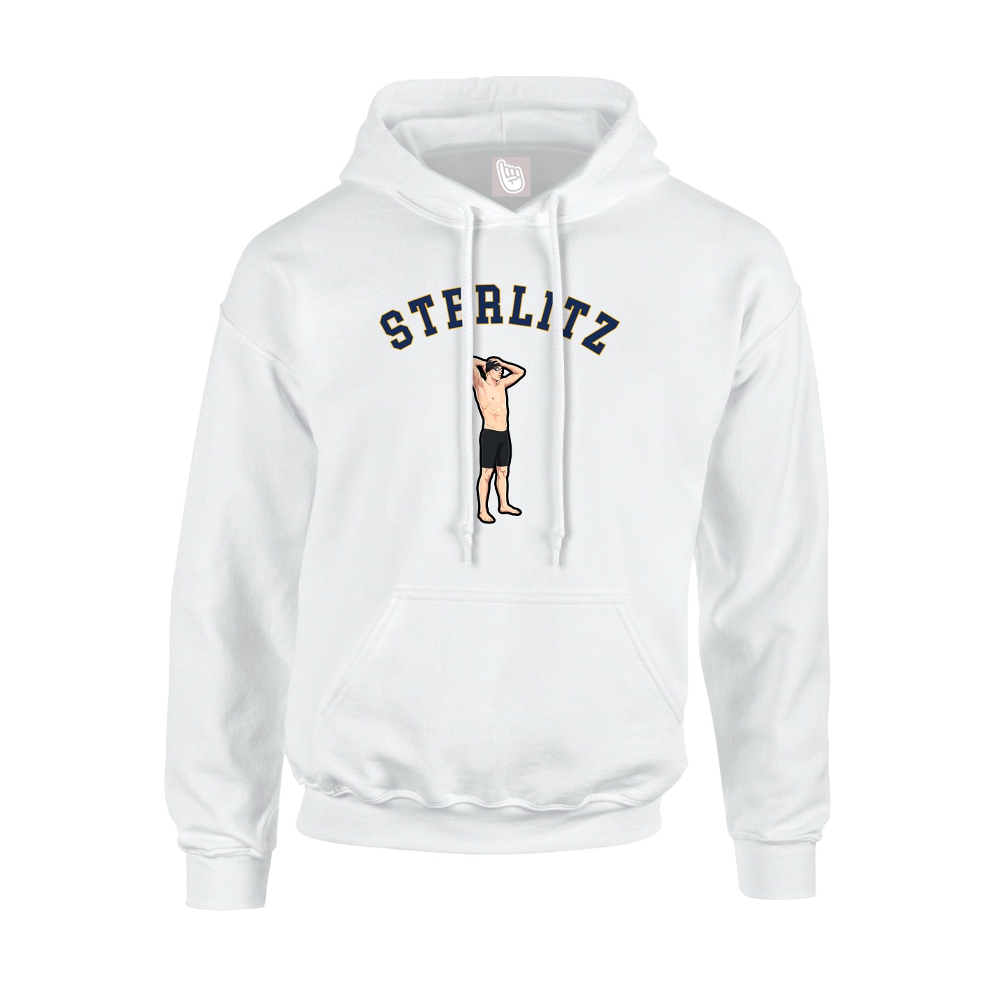 Youth Hoodie — Shirsey Arch in White