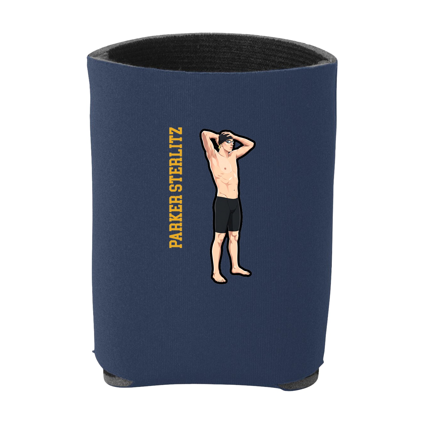 Can Holder — Name Vertical in Navy