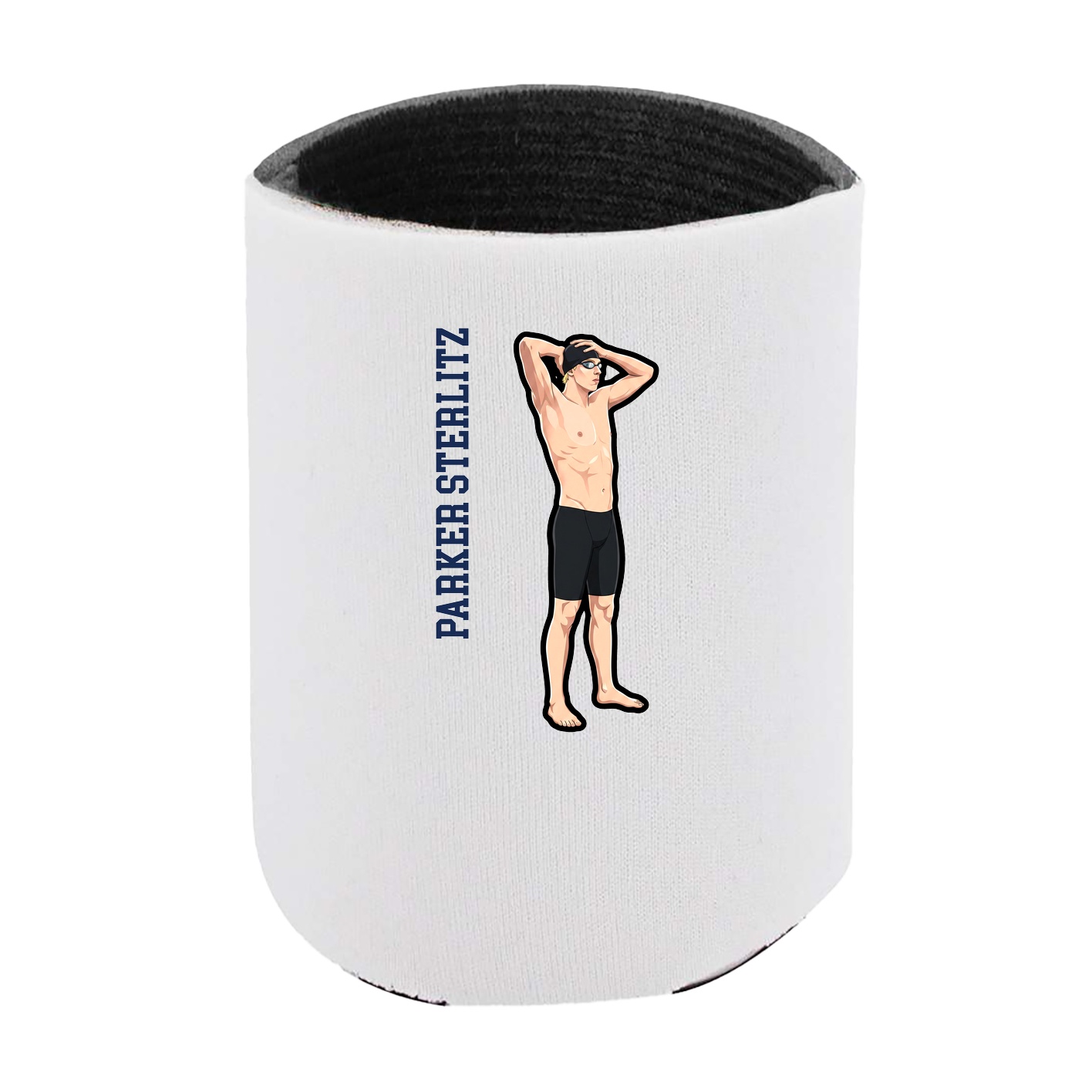 Can Holder — Name Vertical in White