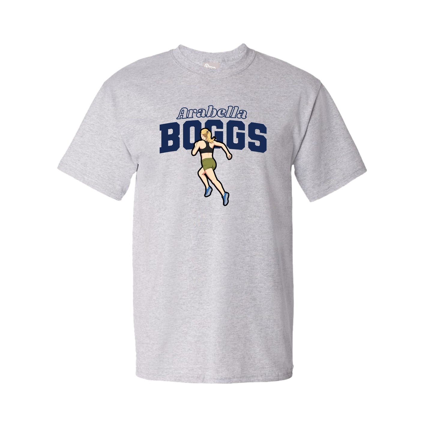 Youth Tee — Name Arch in Grey