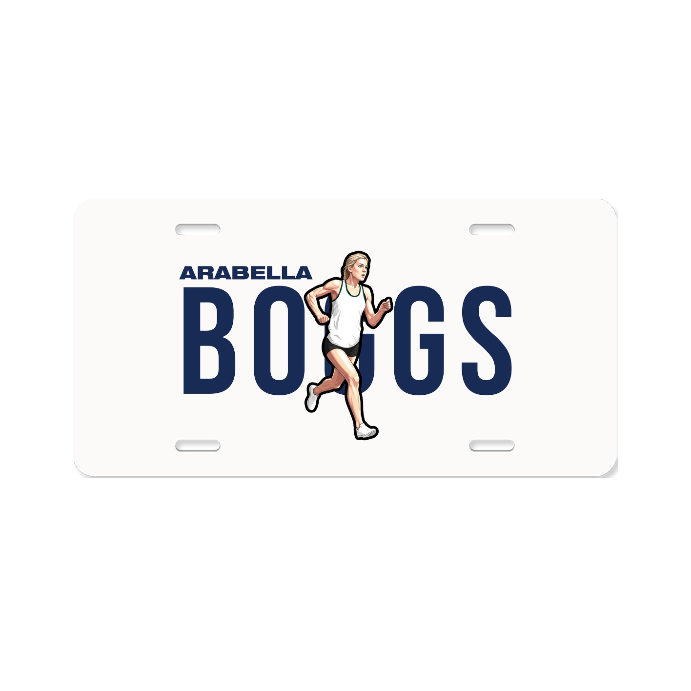 License Plate — Player Name in Classic