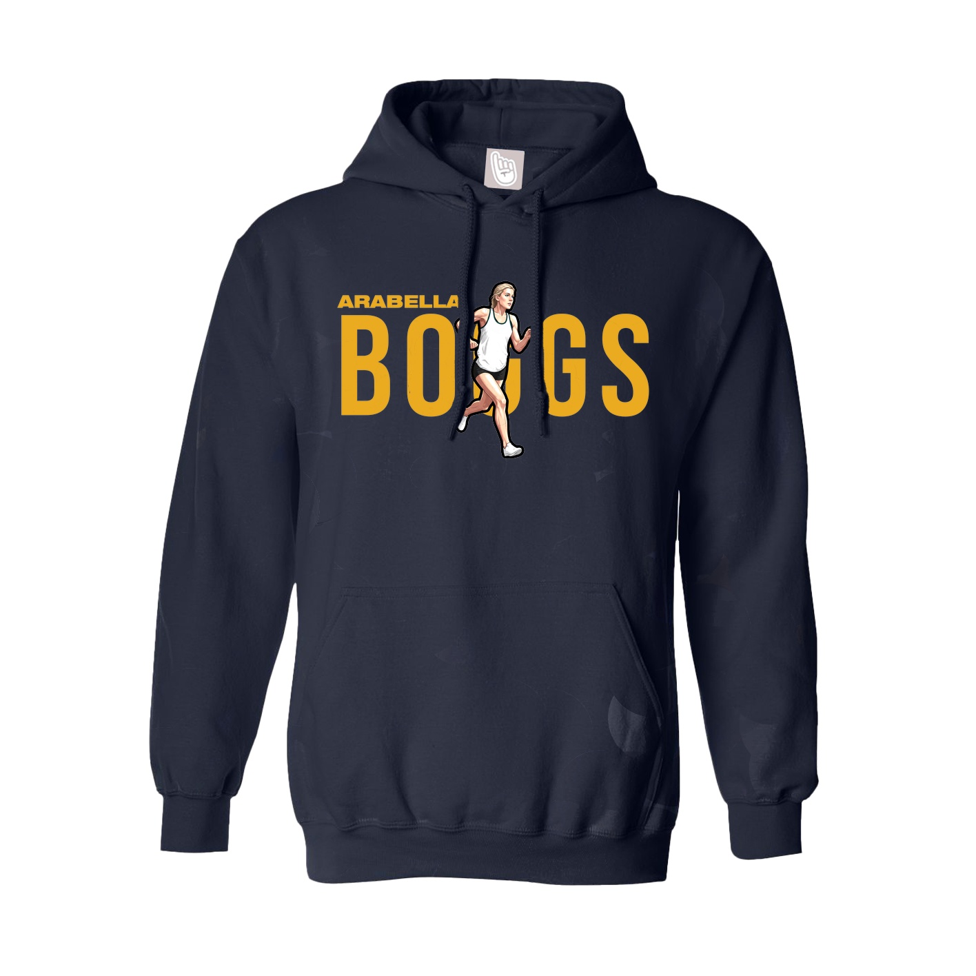 Youth Hoodie — Player Name in Navy