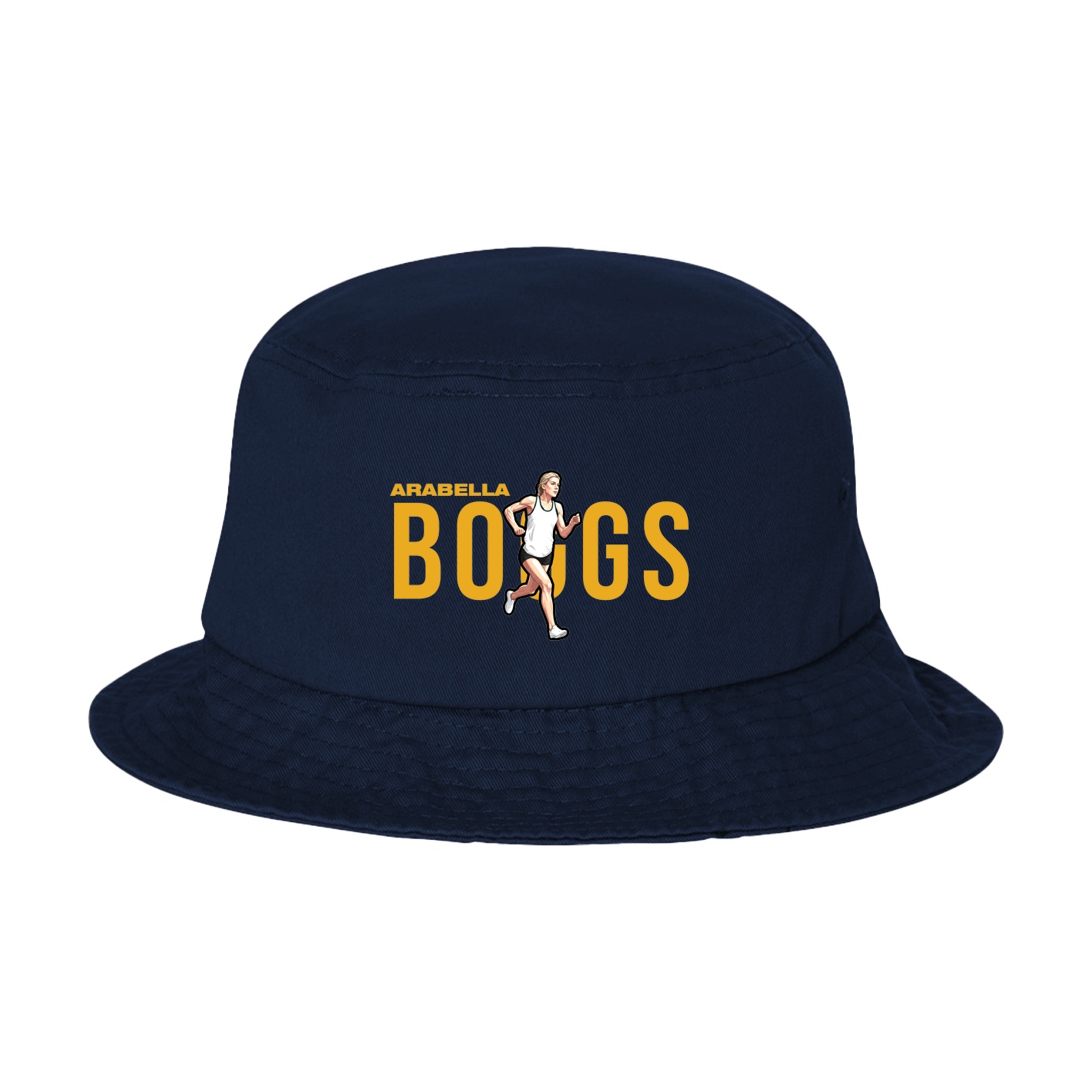 Bucket Cap — Player Name in Navy