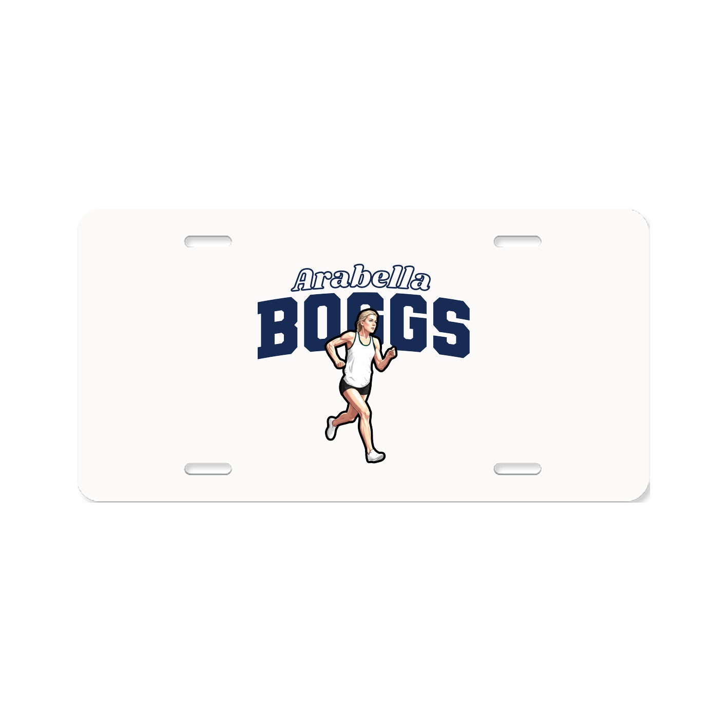 License Plate — Name Arch in Classic