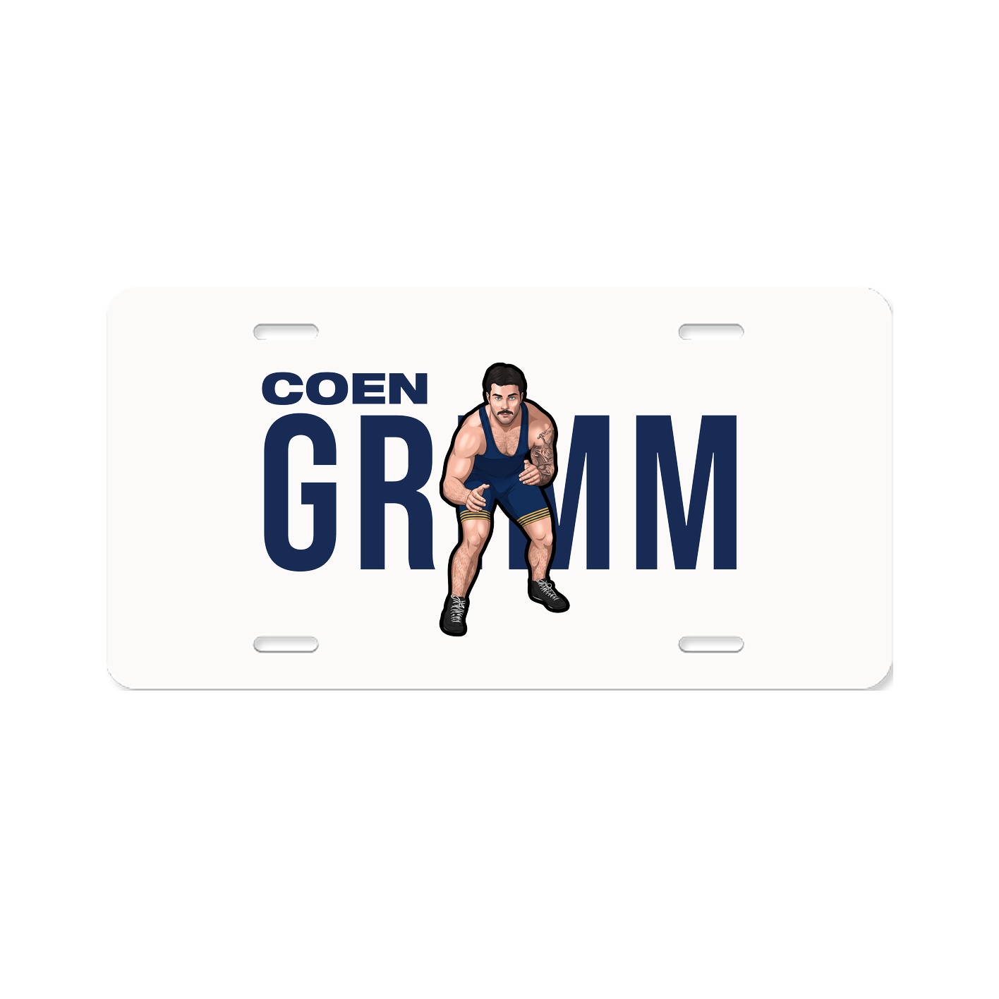 License Plate — Player Name in Classic