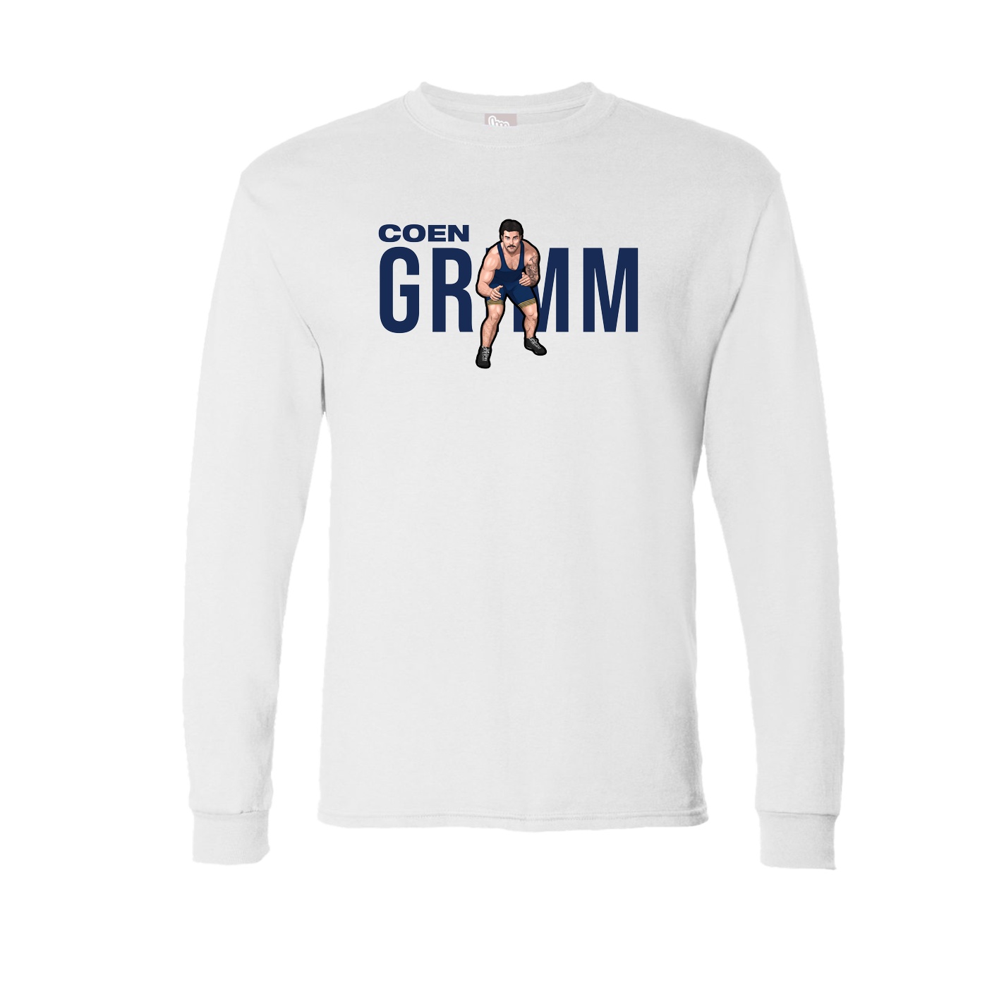 Long Sleeve Tee — Player Name in White