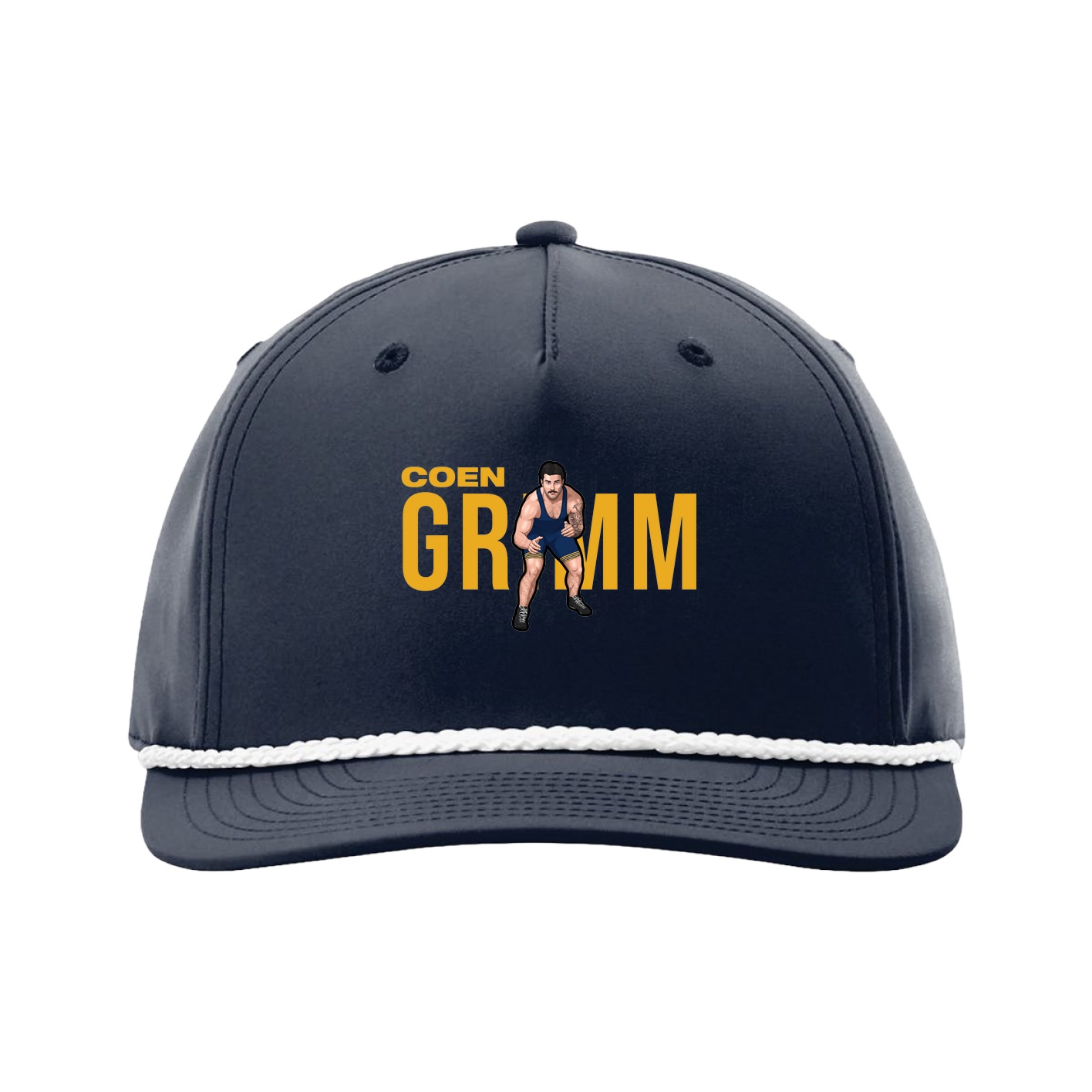 Five-Panel Classic Rope Cap — Player Name in Navy