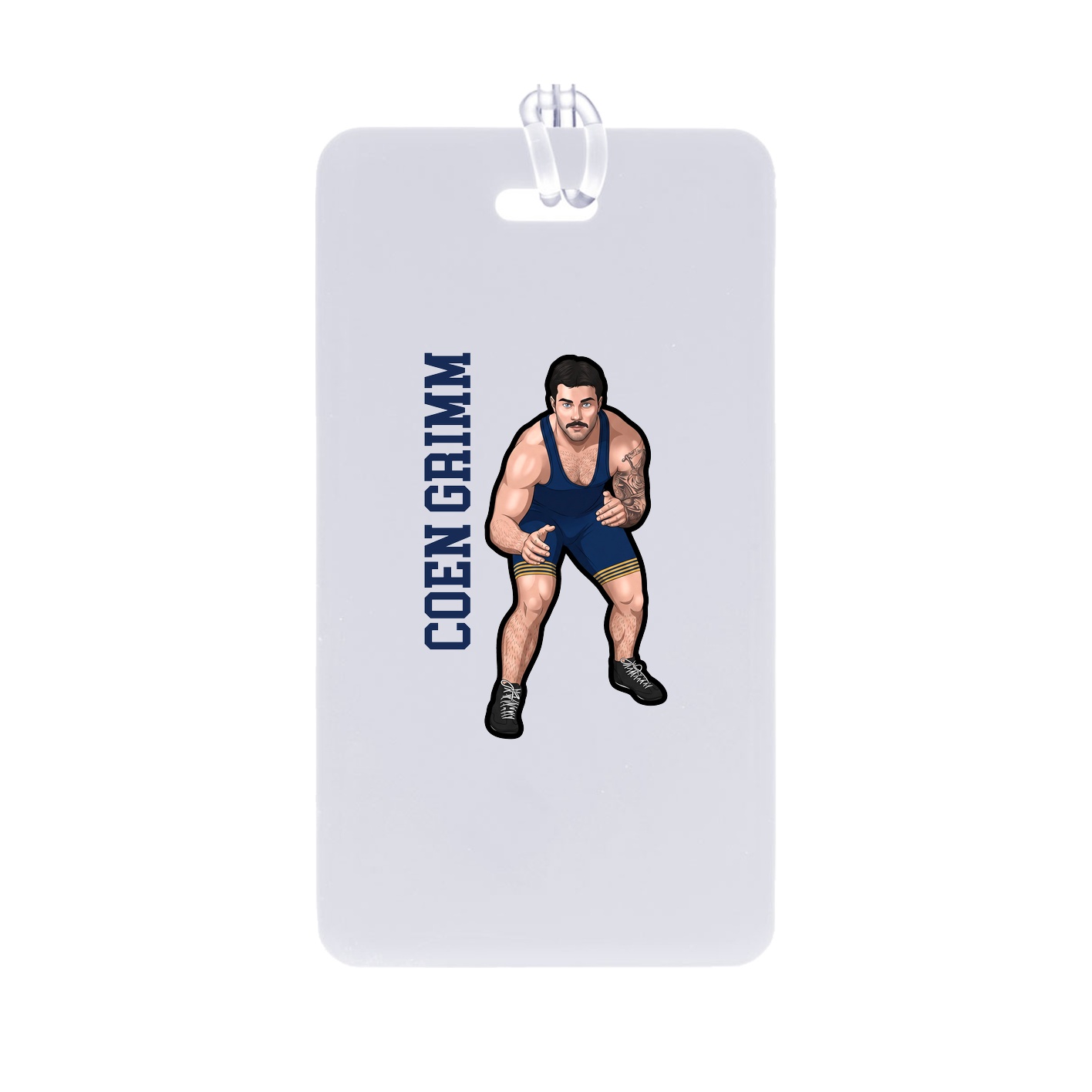 Bag Tag — Name Vertical in Classic