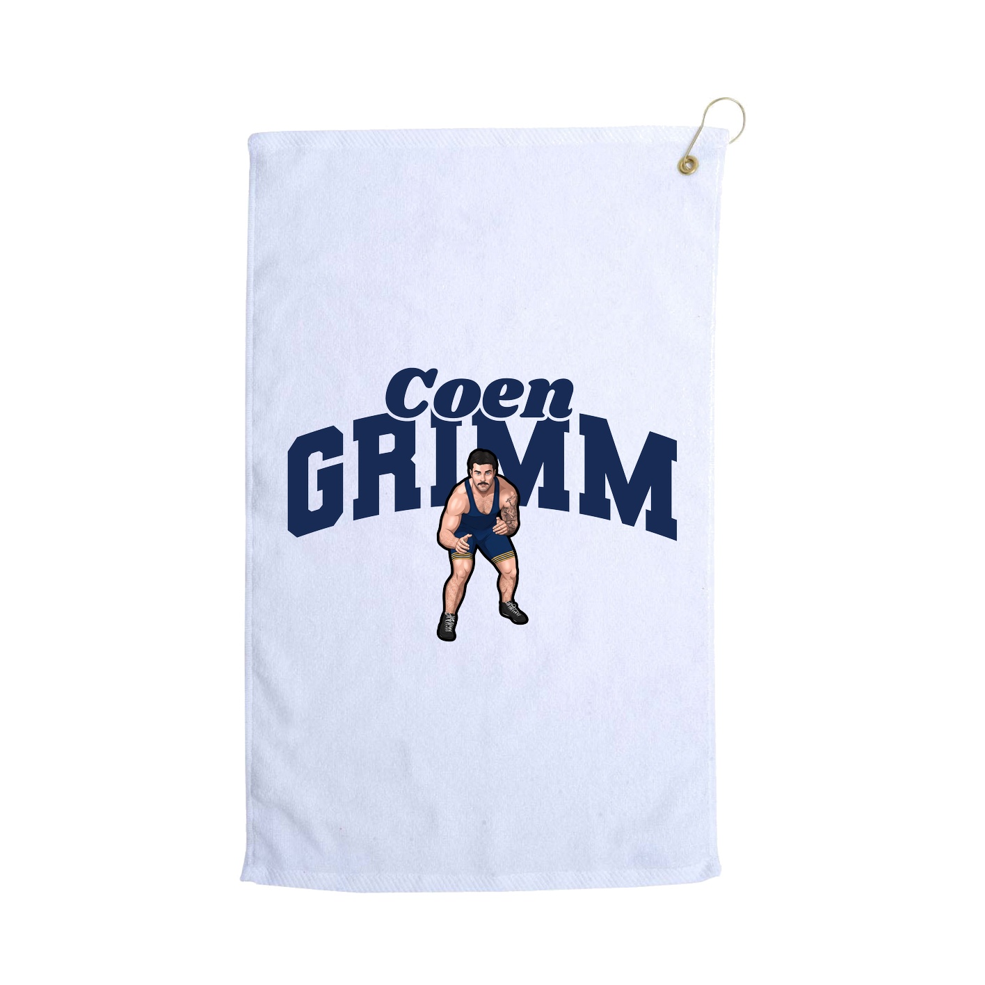 Golf Towel — Signature Arch in White