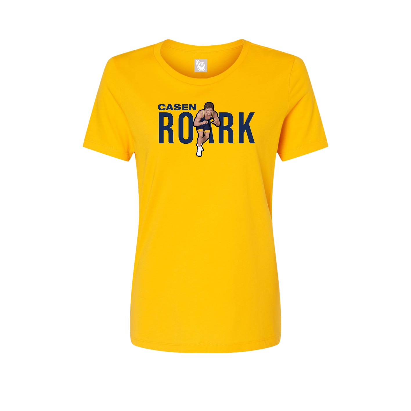 Fitted Women's Tee — Player Name in Gold