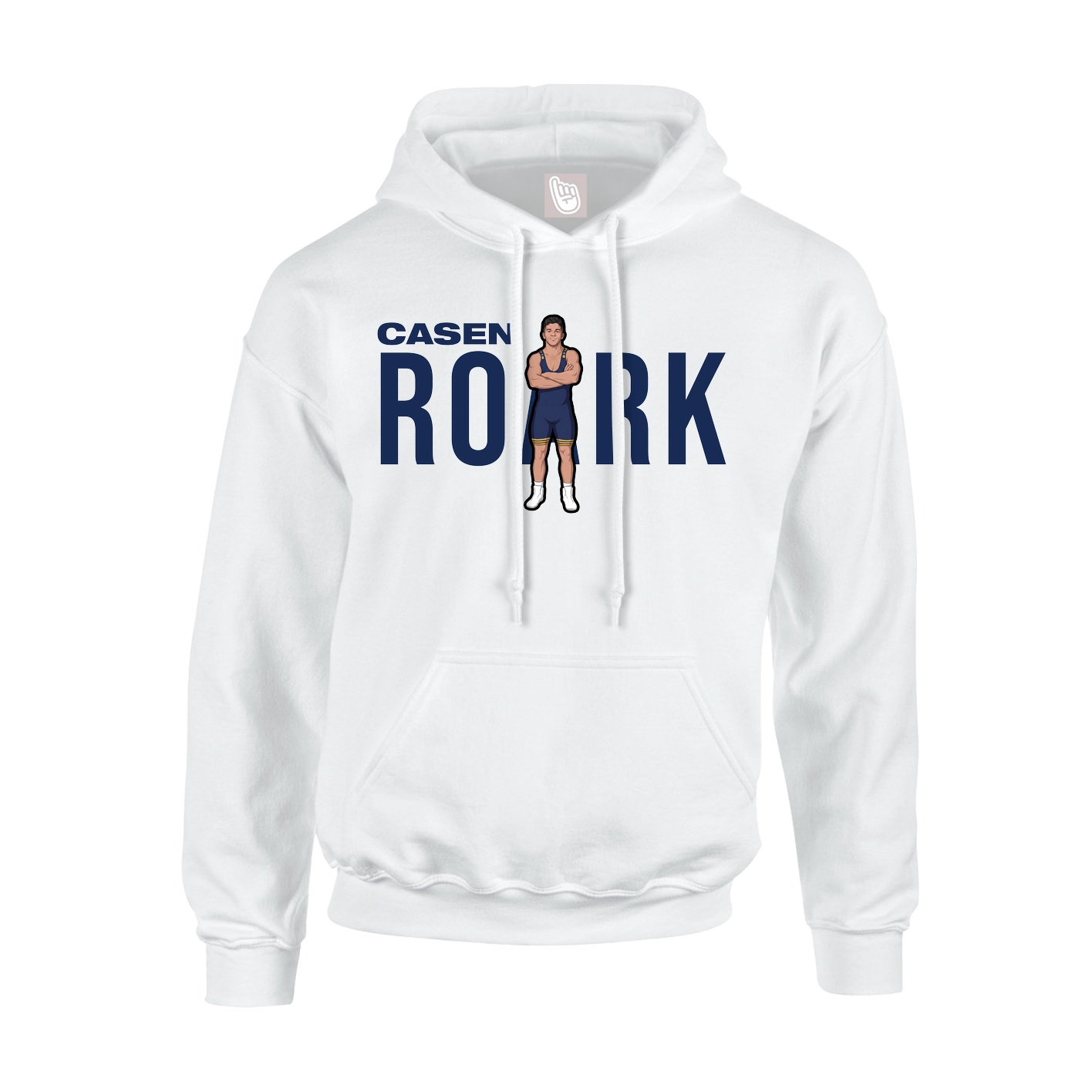 Youth Hoodie — Player Name in White