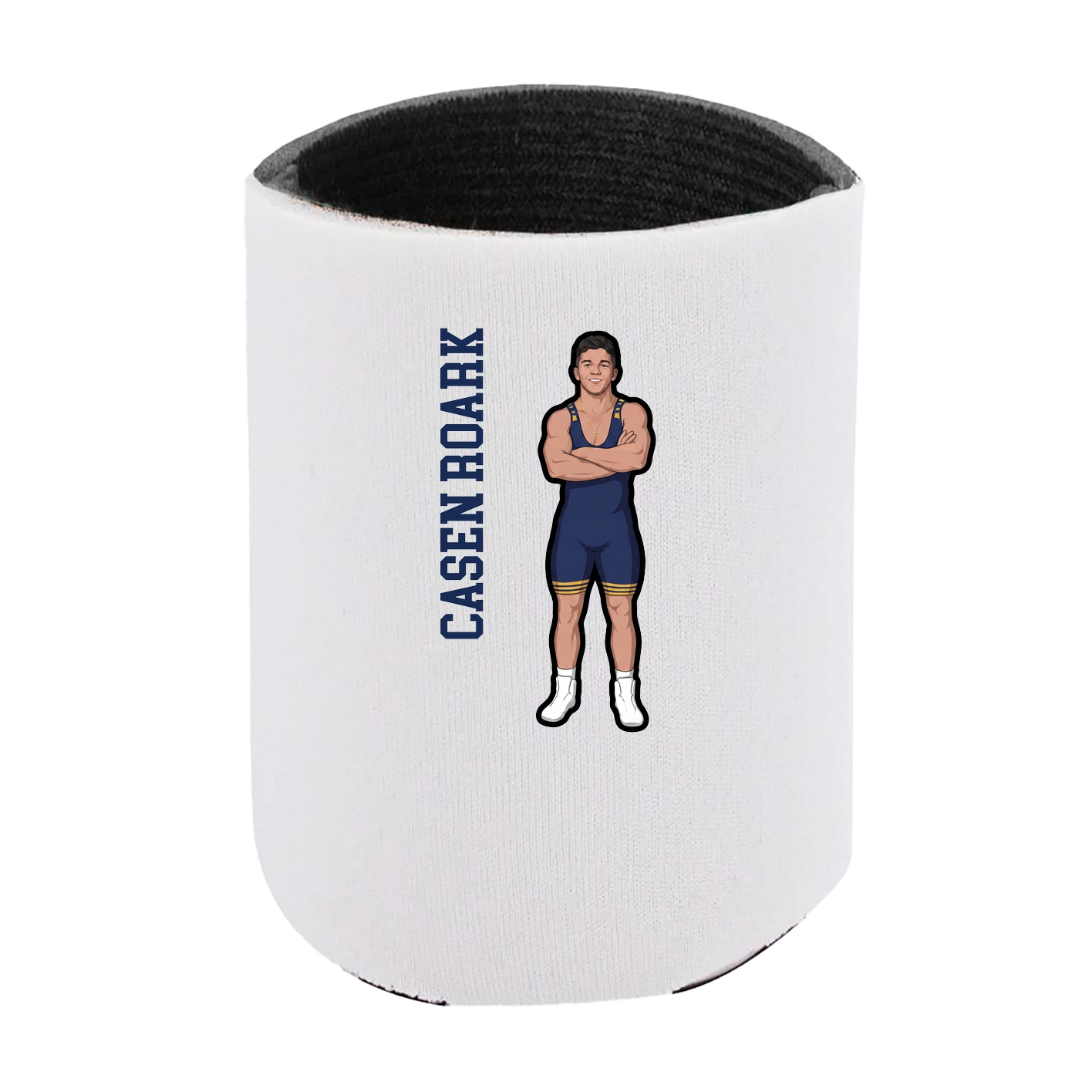 Can Holder — Name Vertical in White