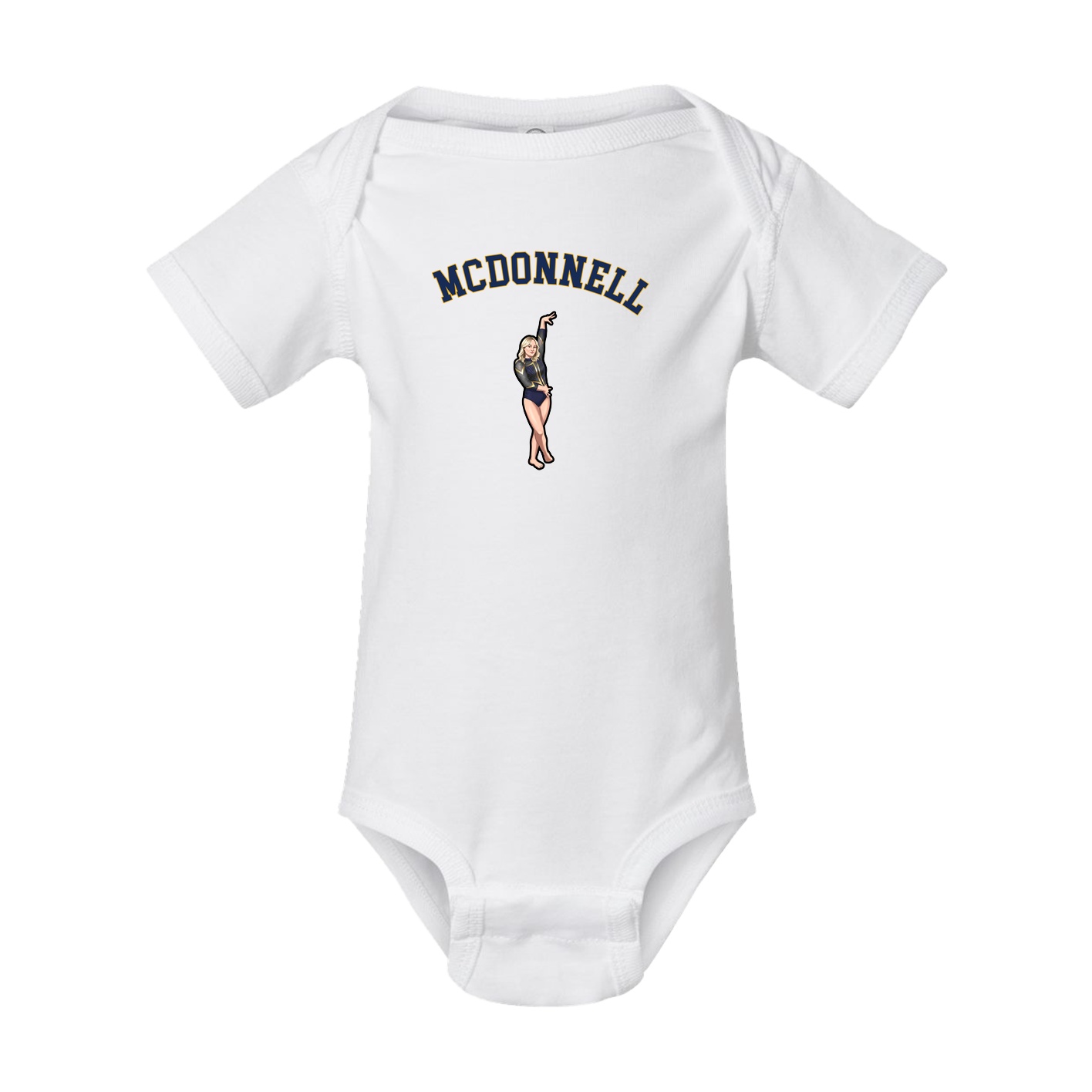 Baby Onesie — Shirsey Arch in White