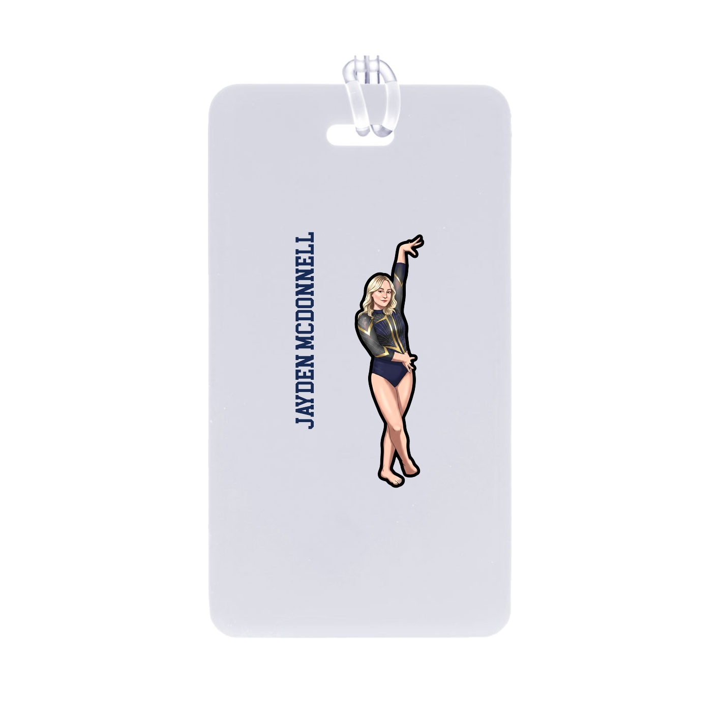 Bag Tag — Name Vertical in Classic
