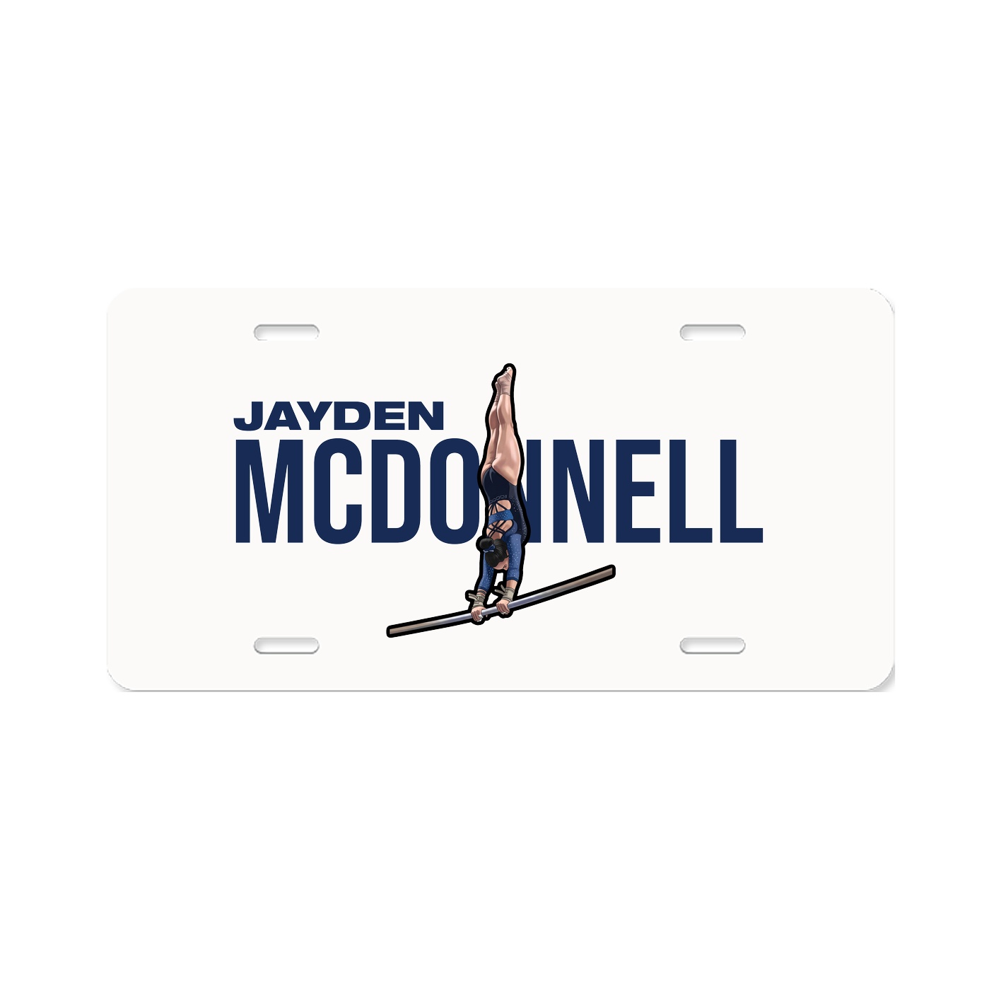 License Plate — Player Name in Classic