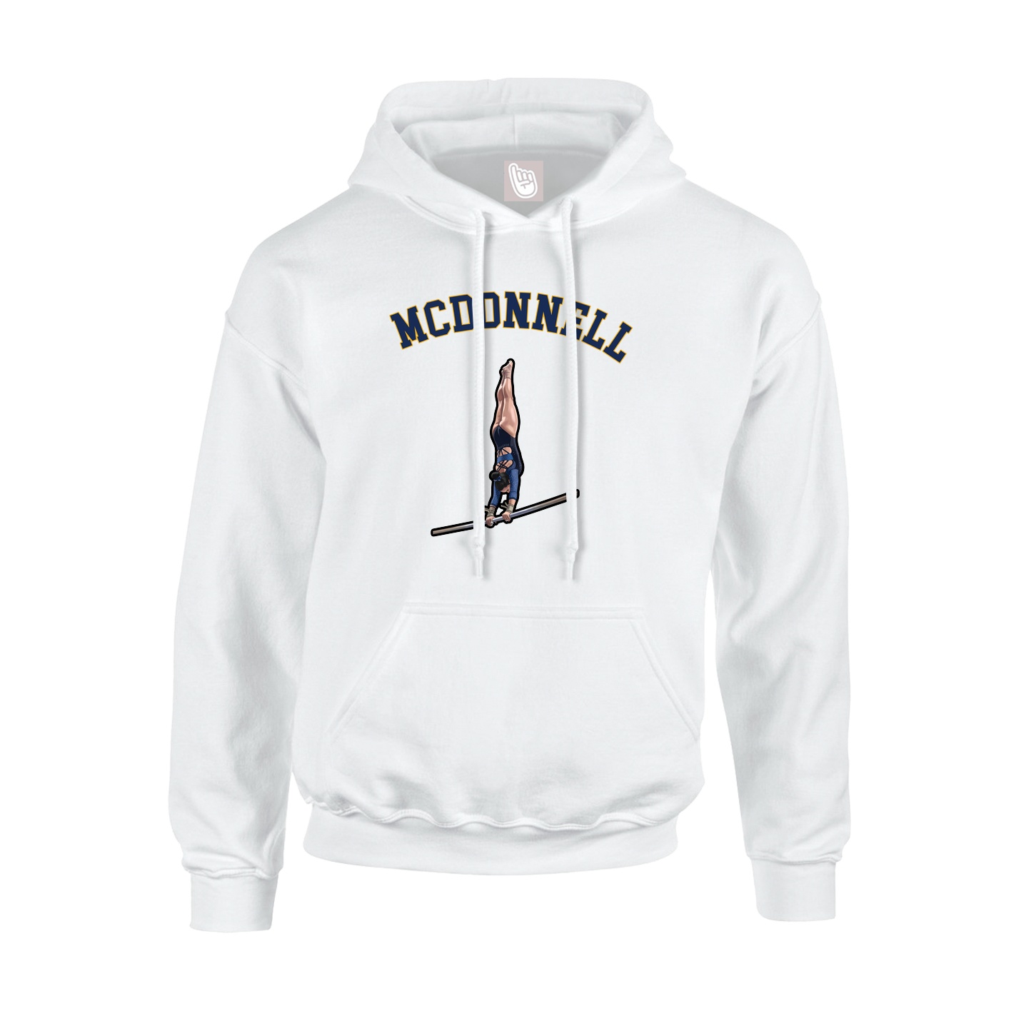 Youth Hoodie — Shirsey Arch in White