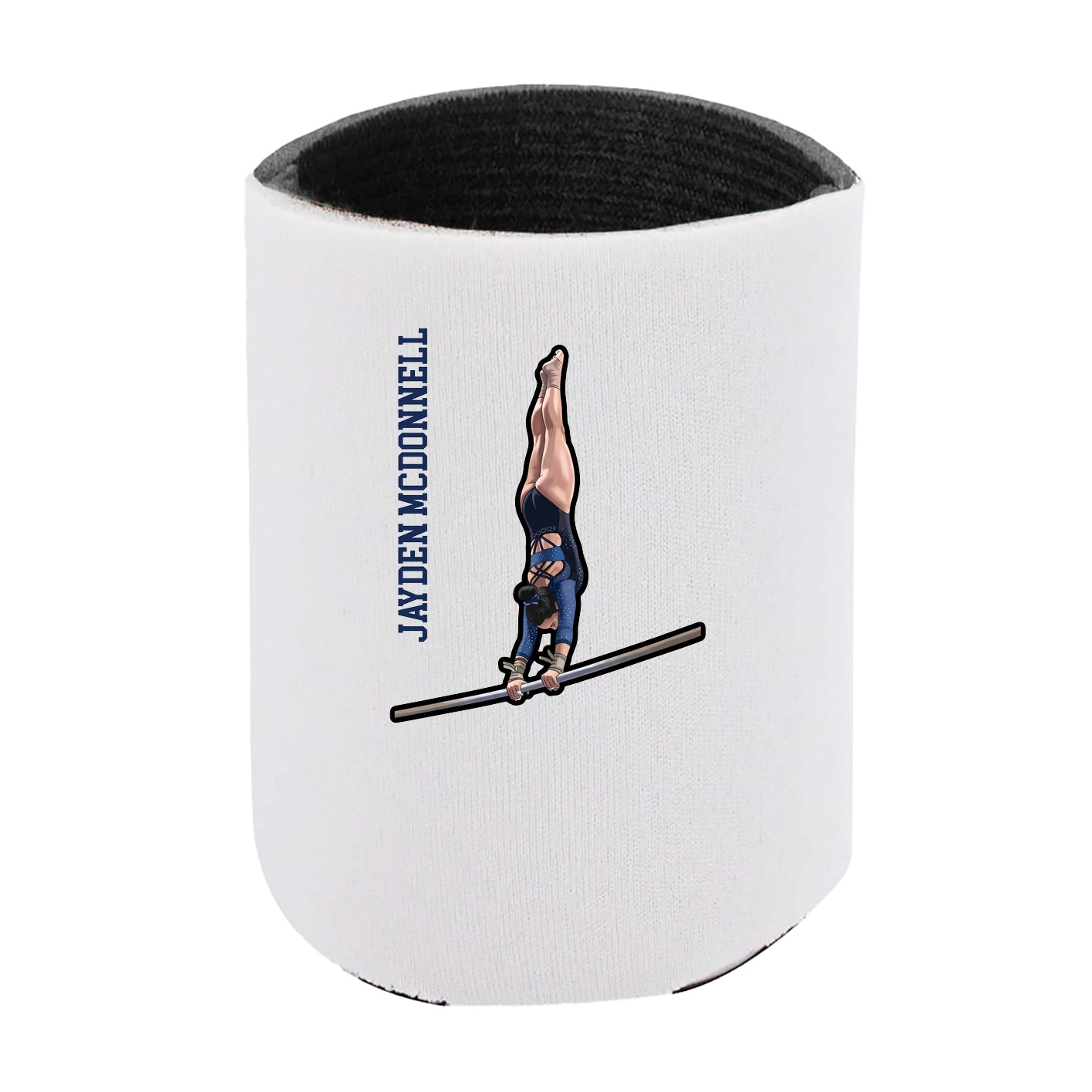 Can Holder — Name Vertical in White