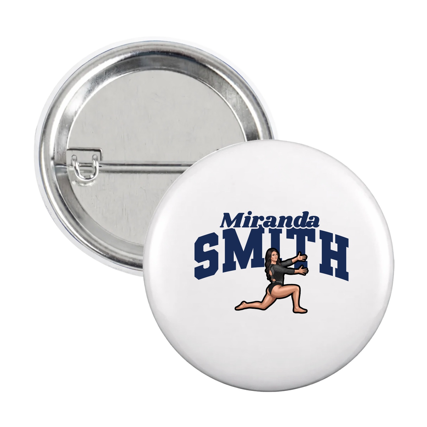 Game Day Button — Signature Arch in White