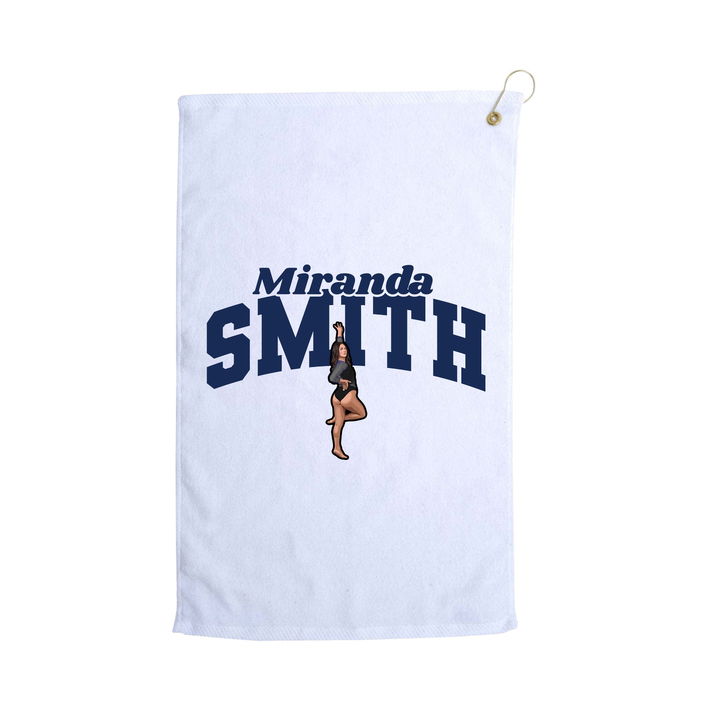 Golf Towel — Signature Arch in White
