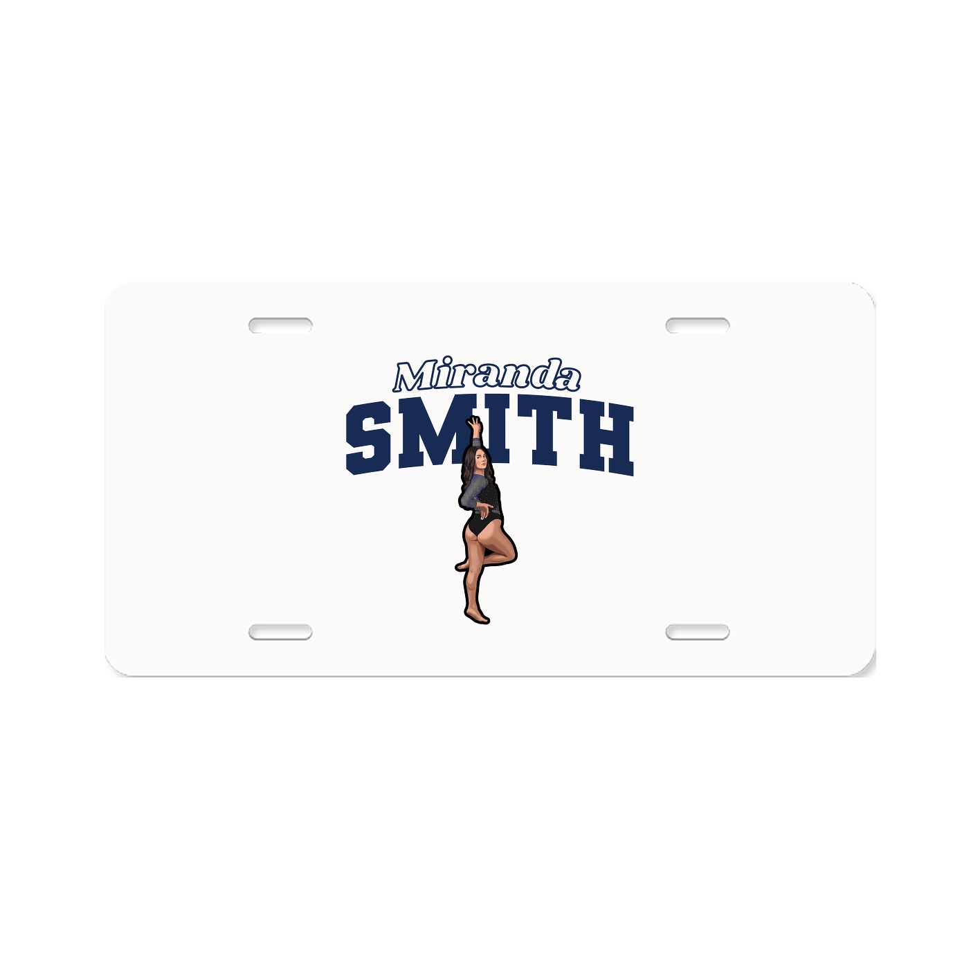 License Plate — Name Arch in Classic