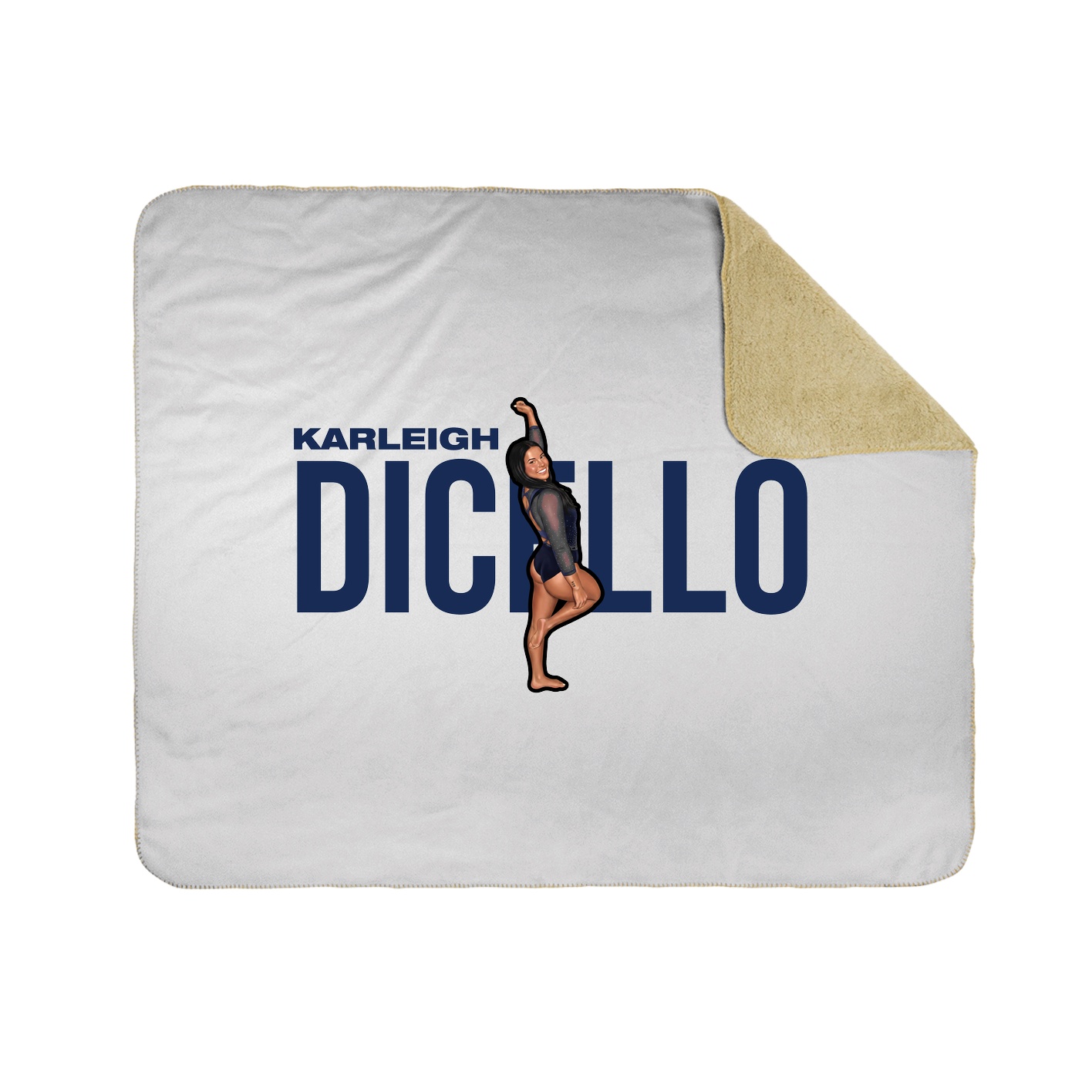 Throw Blanket — Player Name in White
