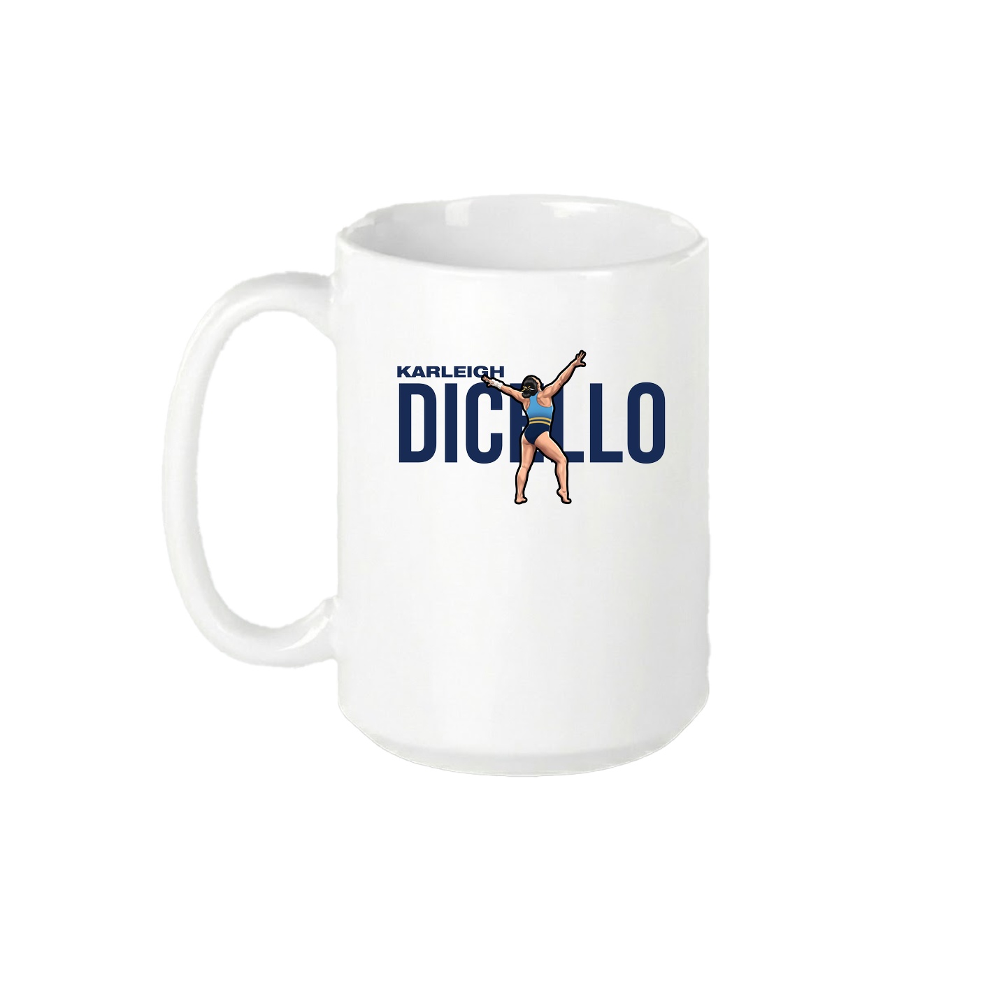 15oz Coffee Mug — Player Name in White