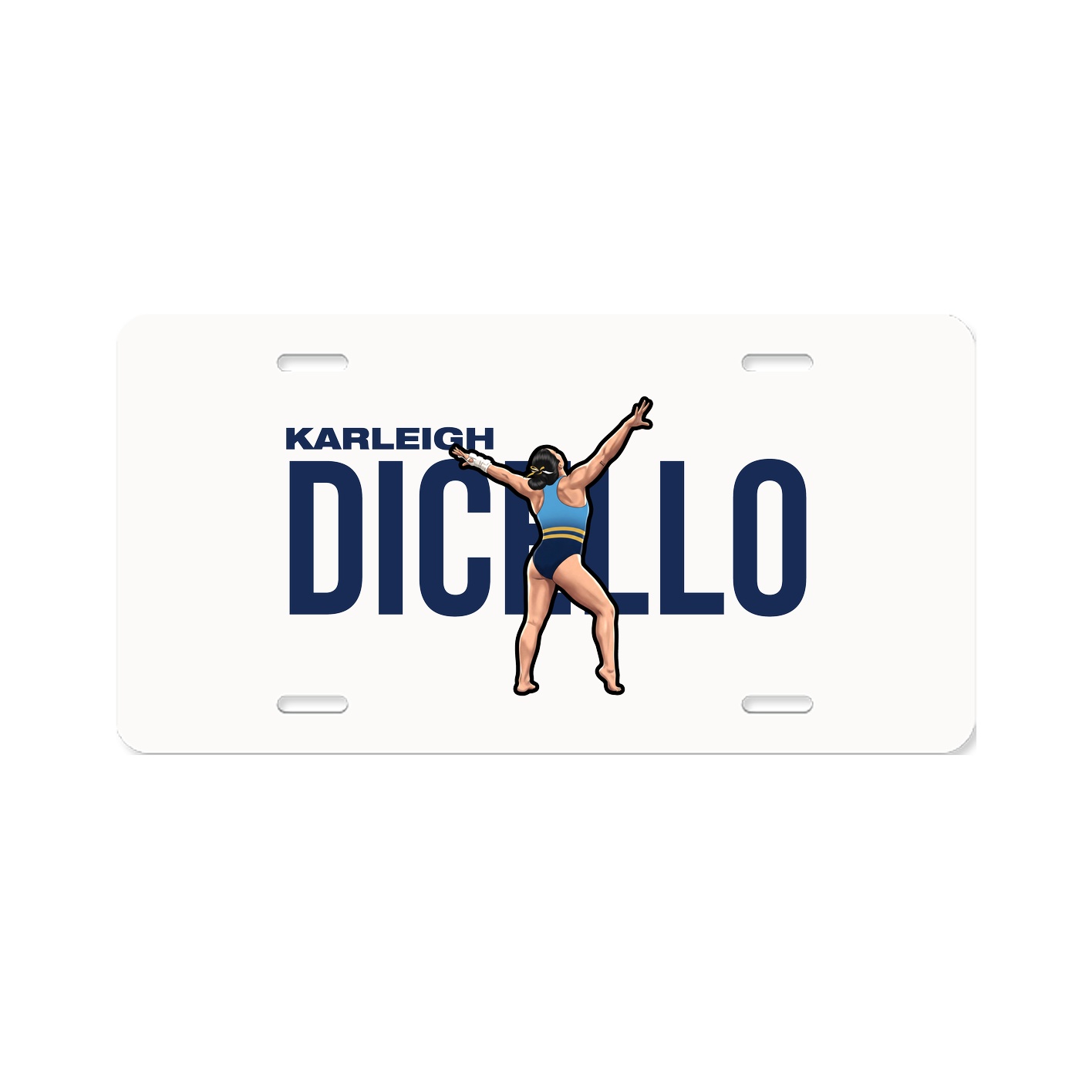 License Plate — Player Name in Classic