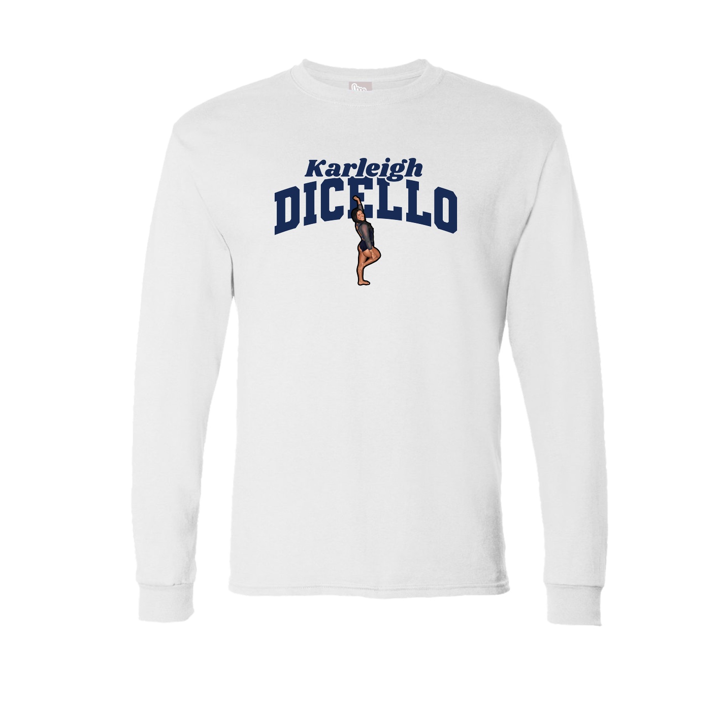 Long Sleeve Tee — Signature Arch in White