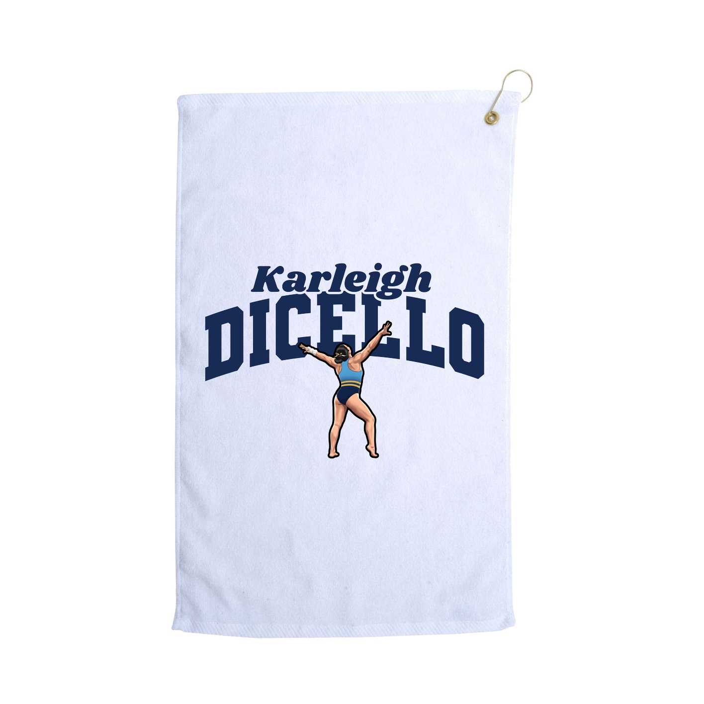 Golf Towel — Signature Arch in White