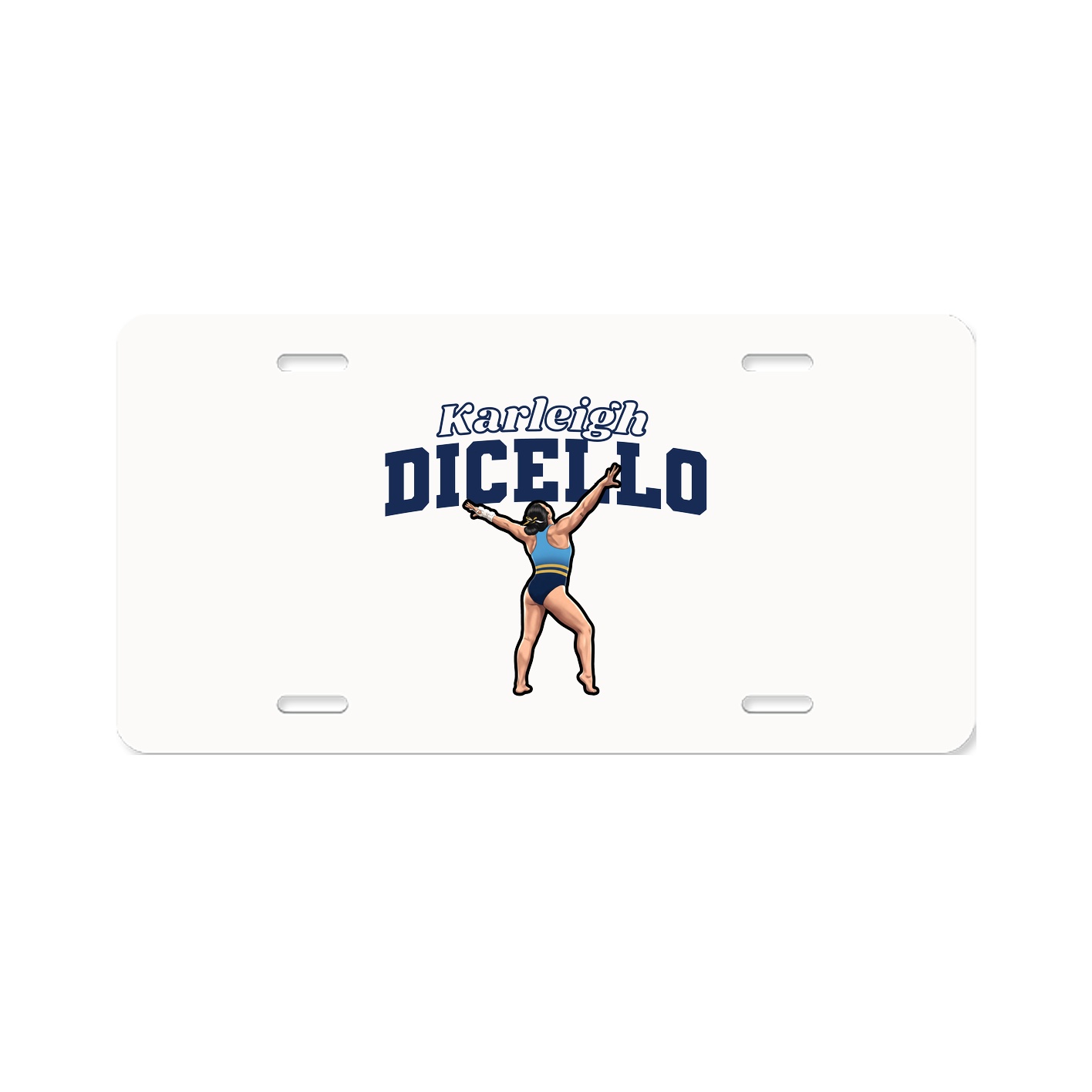License Plate — Name Arch in Classic