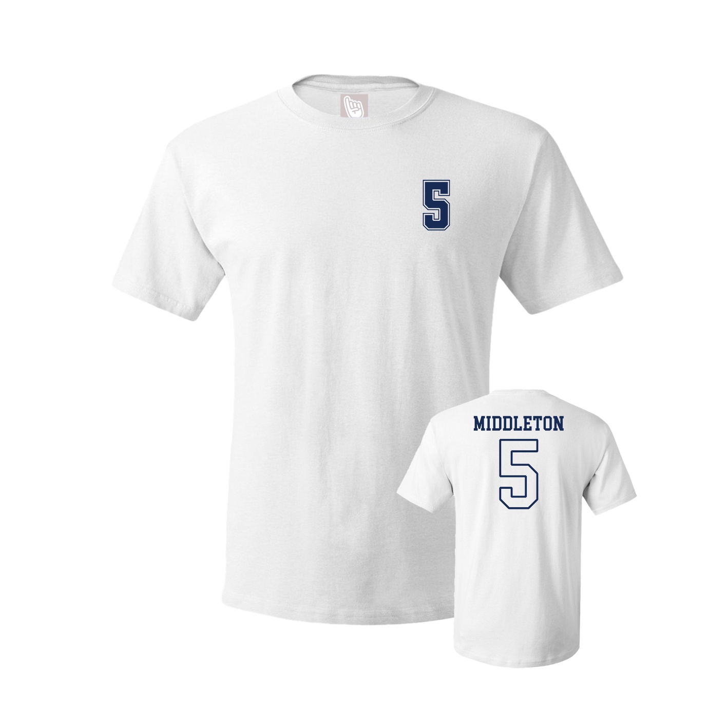 Youth Tee — Chest Back in White