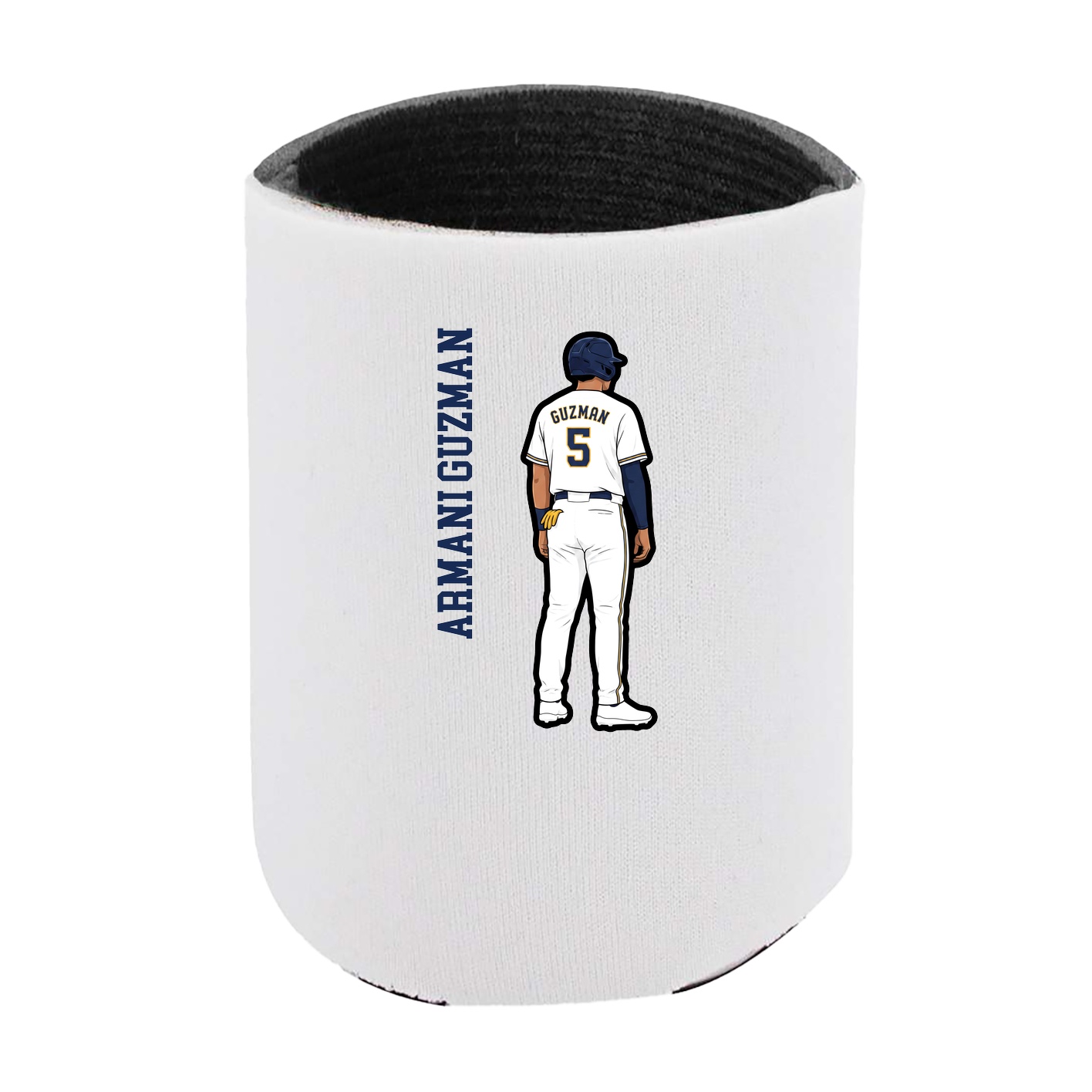 Can Holder — Name Vertical in White